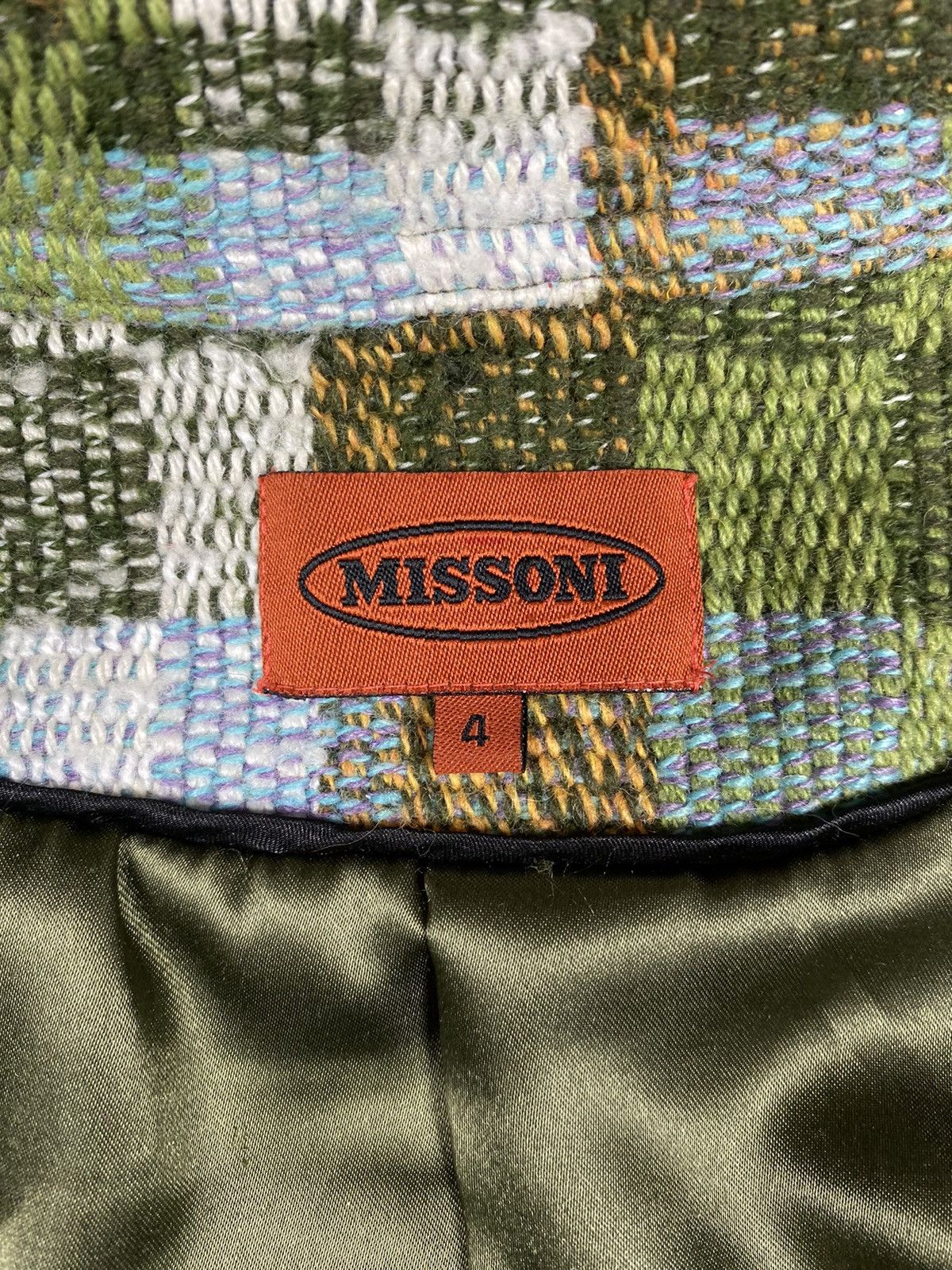 Missoni Vintage Missoni Wool Plaid Desig Luxury Coat 90s heritage gg Size S / US 4 / IT 40 - 14 Thumbnail