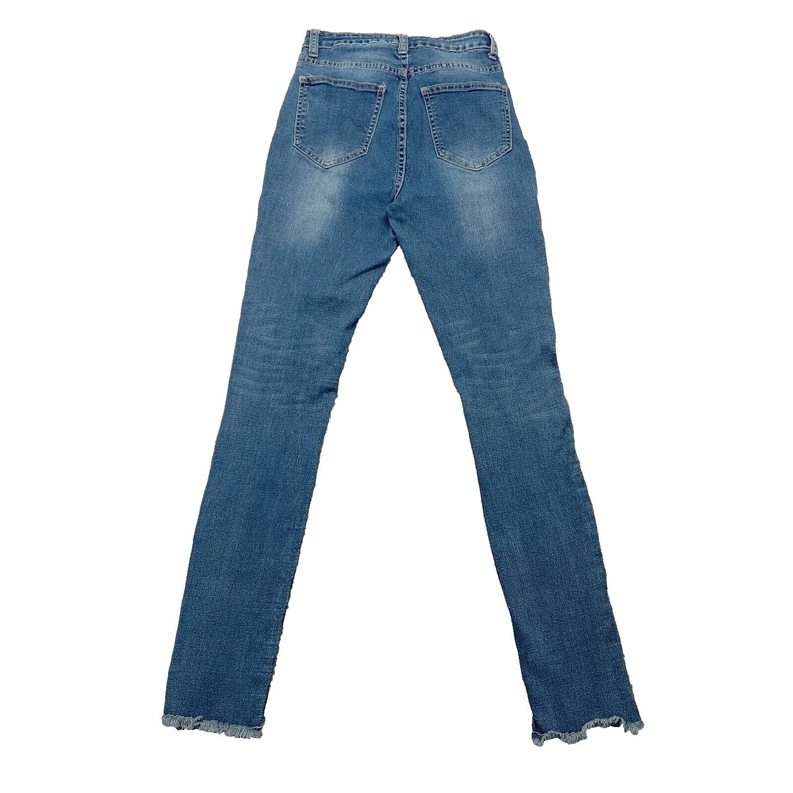 Eighty Eight Eighty Eight Premium Jeans 5 Stretch Skinny Distressed Denim Size 24" / US 00 / IT 34 - 2 Thumbnail