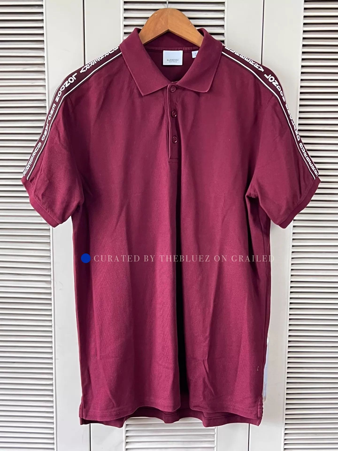 Burberry Red Short Sleeve Polo Shirt with Logo Size US S / EU 44-46 / 1 - 1 Thumbnail