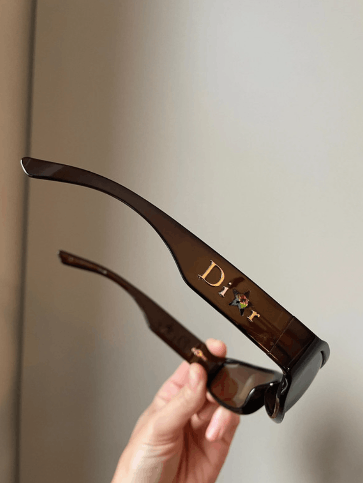 Christian Dior Sunglasses Shiny POP Shield Mask Vintage