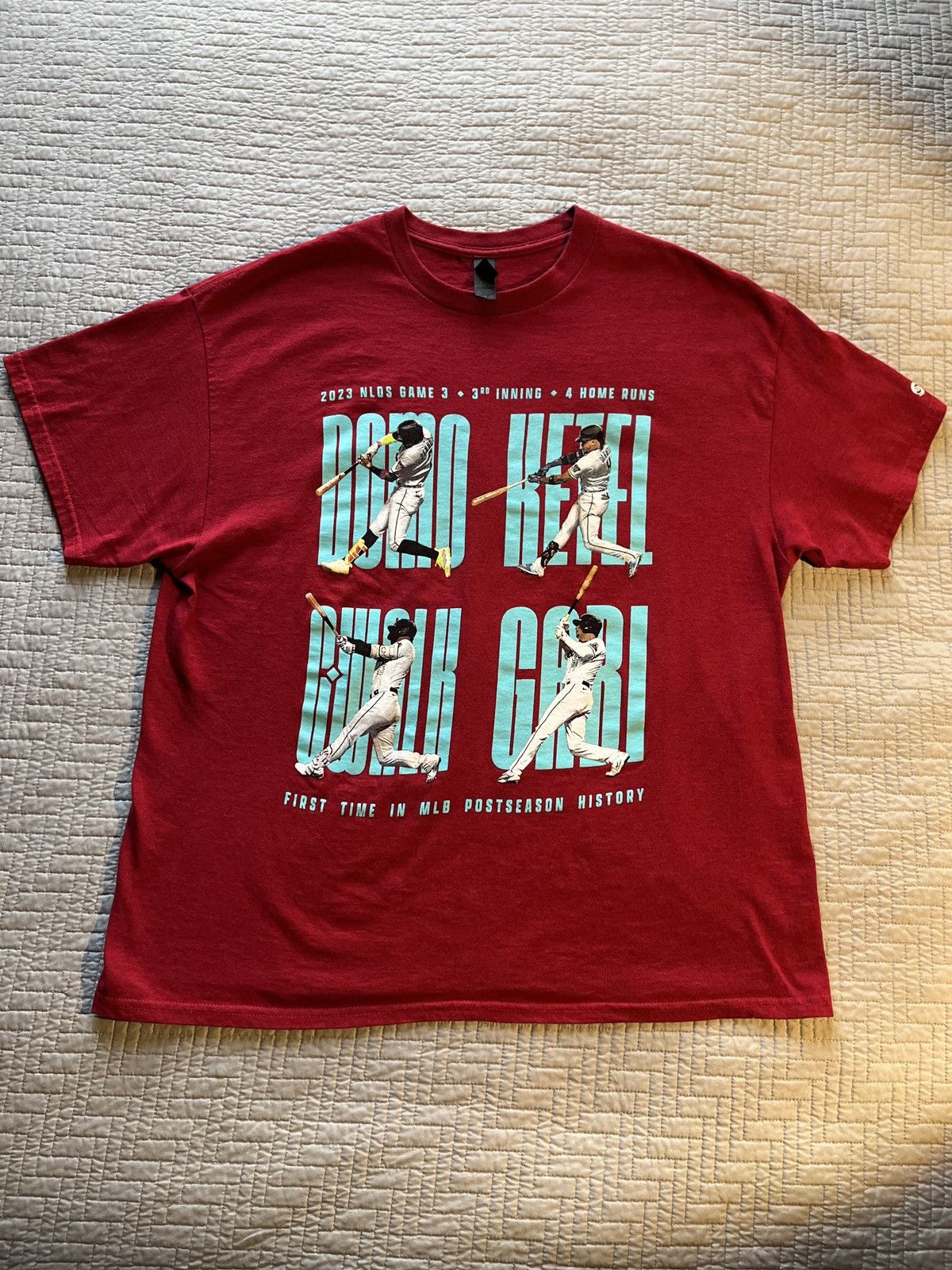 Gildan ARIZONA DIAMONDBACKS Dbacks 2023 NLDS Size US XL / EU 56 / 4 - 1 Thumbnail