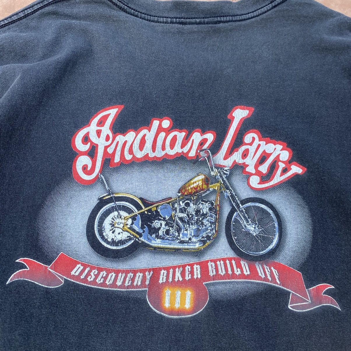 Indian Motorcycle Thrashed Faded Vintage Y2K Indian Larry New York City Tee Size US XXL / EU 58 / 5 - 4 Thumbnail