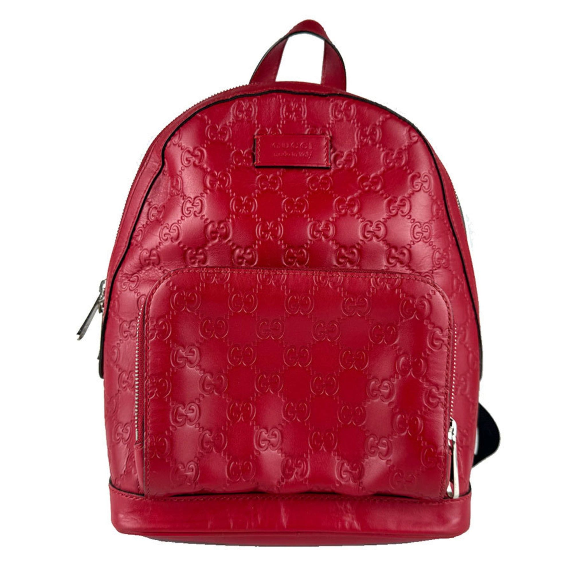 Gucci Gucci Backpack, Guccissima Leather, Red, Women's, 450967, Free Shipping, z8965 Size ONE SIZE - 1 Thumbnail