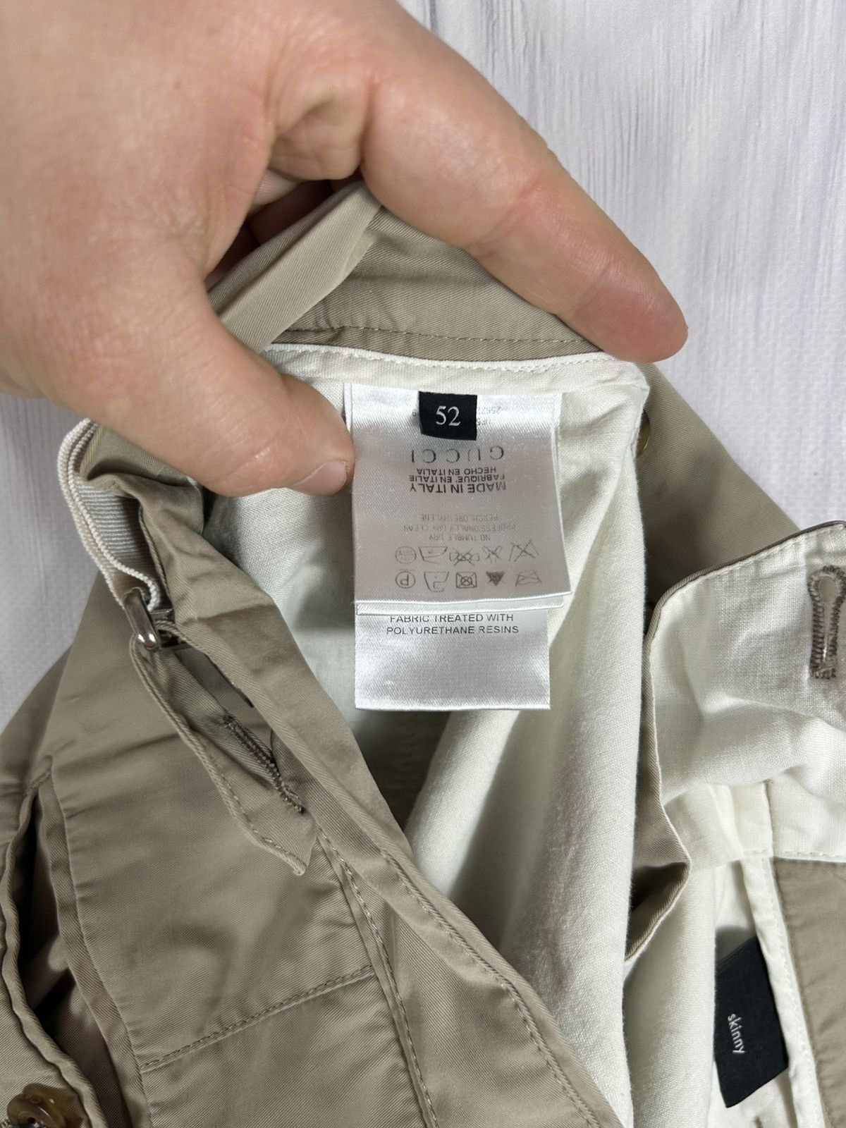 Gucci Gucci Beige Skinny Chino Pants Trousers Italy Size 52 Size US 36 / EU 52 - 15 Thumbnail