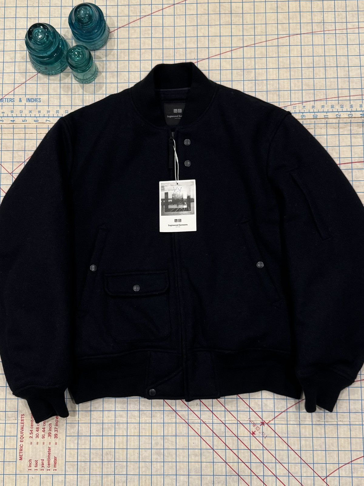 Engineered Garments × Uniqlo NWT Uniqlo Engineered Garments Bomber Jacket Dark Navy Small Size US S / EU 44-46 / 1 - 2 Thumbnail