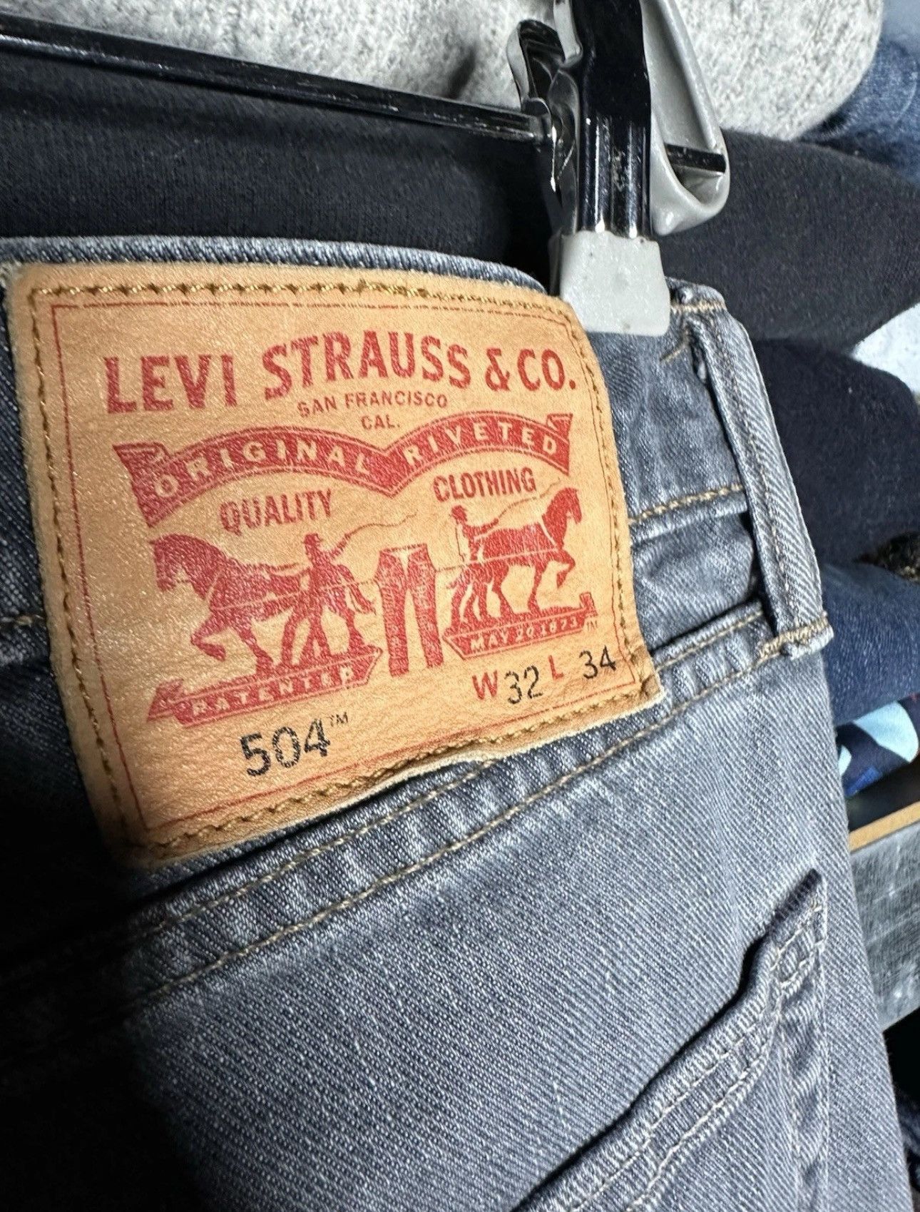 Levi's Levi’s 504 Jeans W32 L34 Mid Rise Denim Pants Casual Wear Size US 32 / EU 48 - 4 Thumbnail