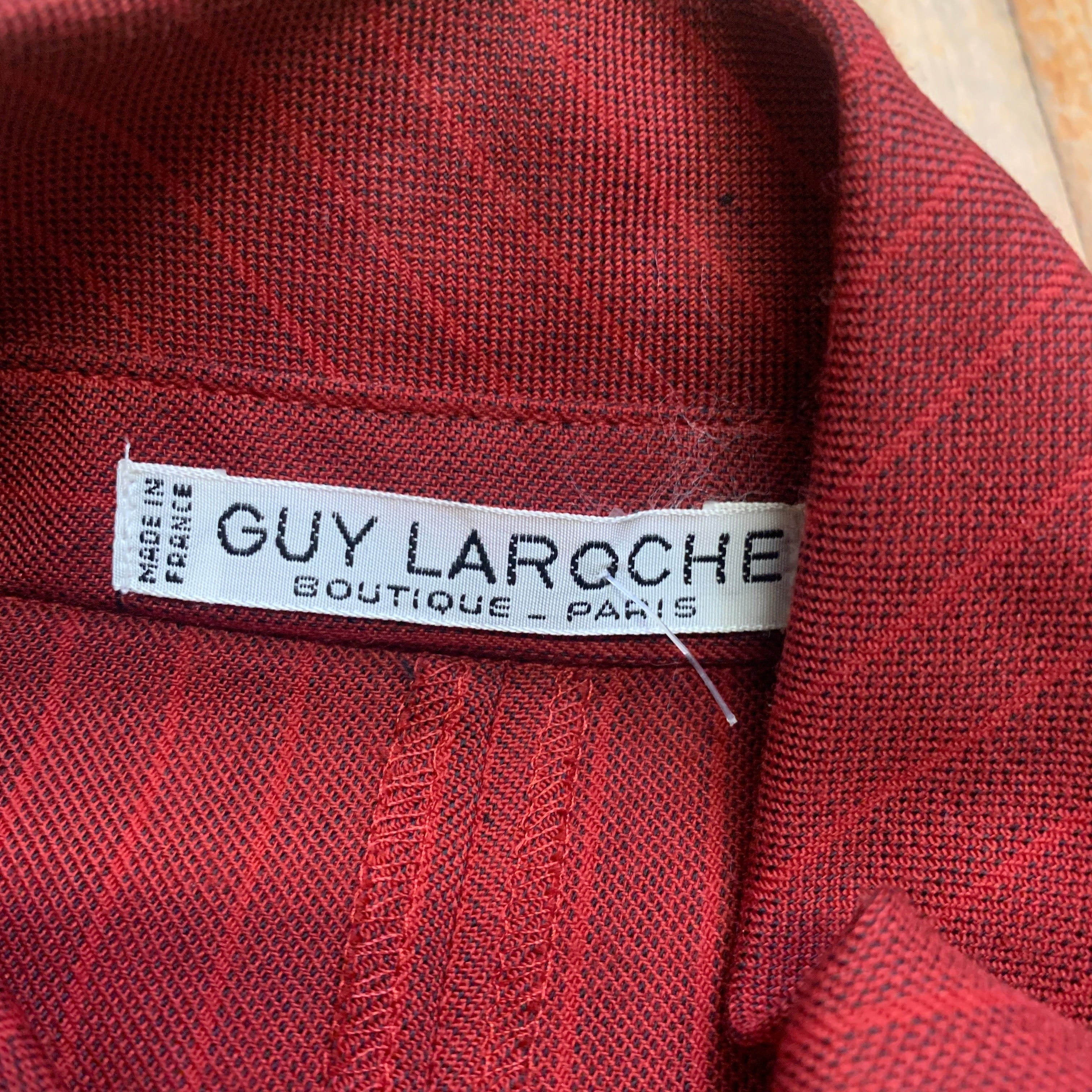 Guy Laroche Vintage Deadstock Designer Guy Laroche Pinstriped Wool Blend Top Made In France Size M Size M / US 6-8 / IT 42-44 - 3 Thumbnail