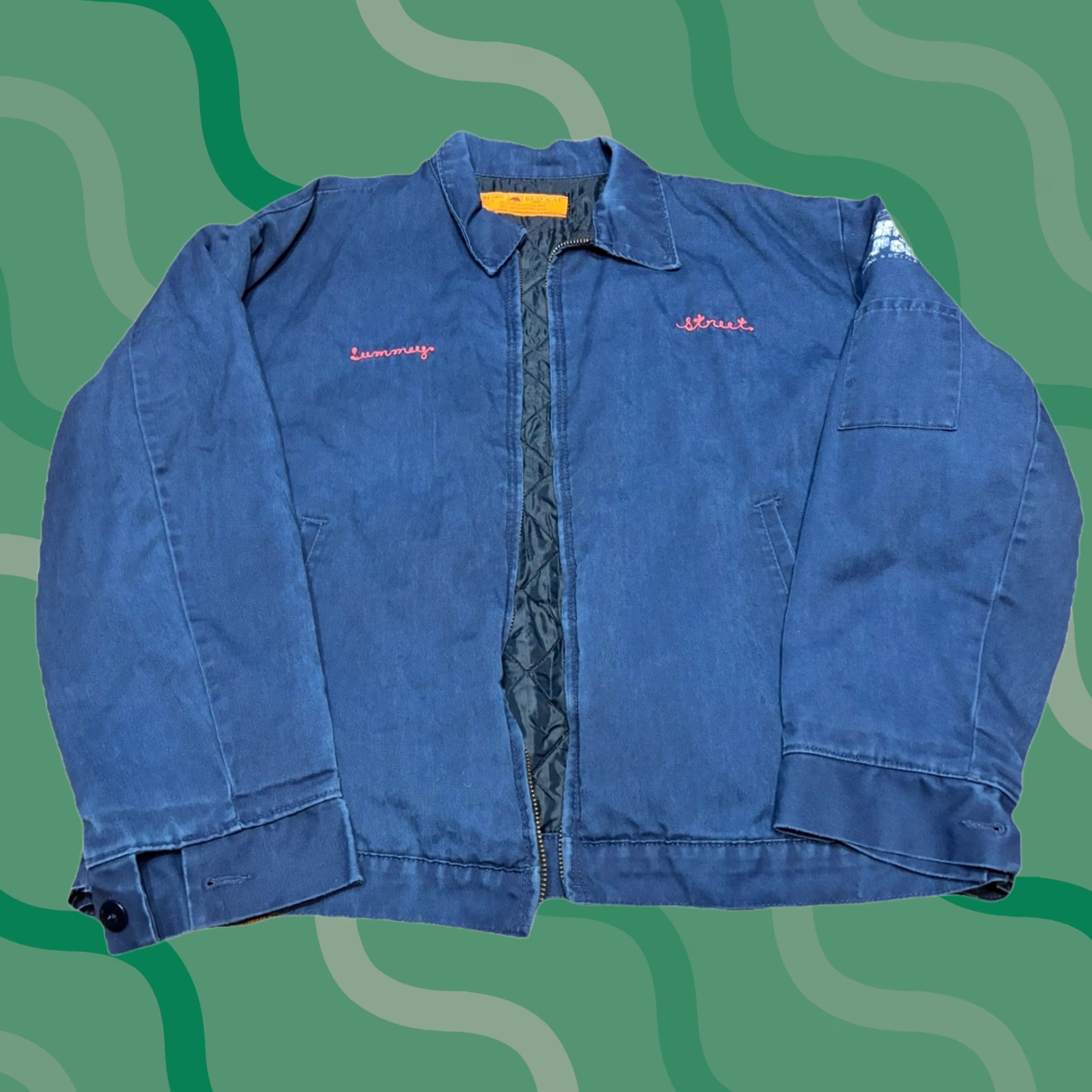 Red Kap VINTAGE Red Kap Jacket Mechanic Workwear Navy Blue XL Mens Size US XL / EU 56 / 4 - 1 Thumbnail