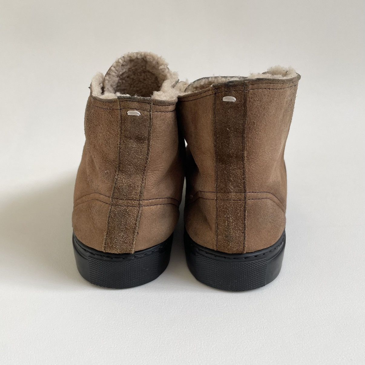 Maison Margiela Brown Shearling ‘All Star’ Sneakers Size US 8 / EU 41 - 12 Thumbnail