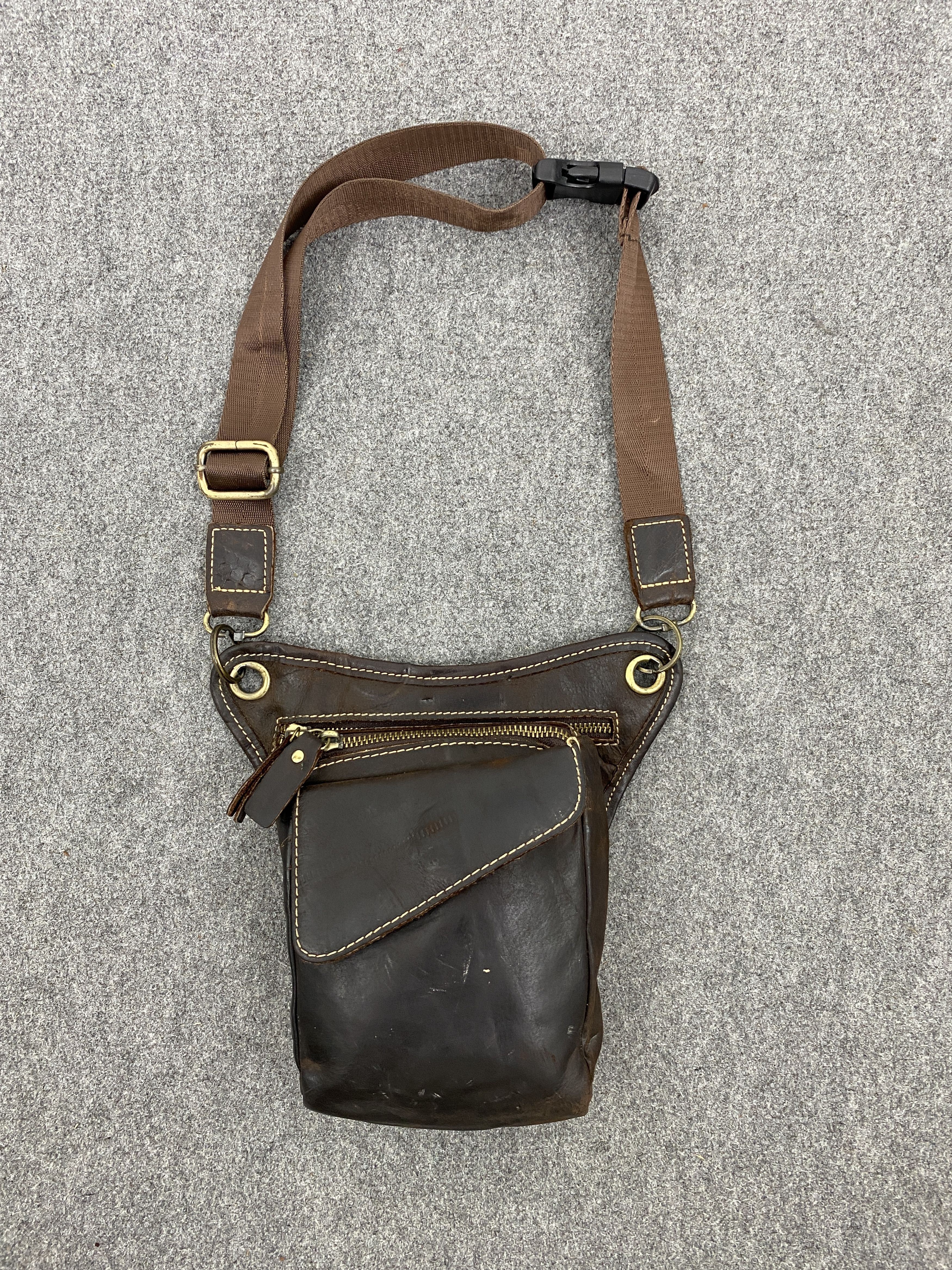If Six Was Nine Vintage Japanese Brand Leather Sling Bag BG0113 Size ONE SIZE - 3 Thumbnail
