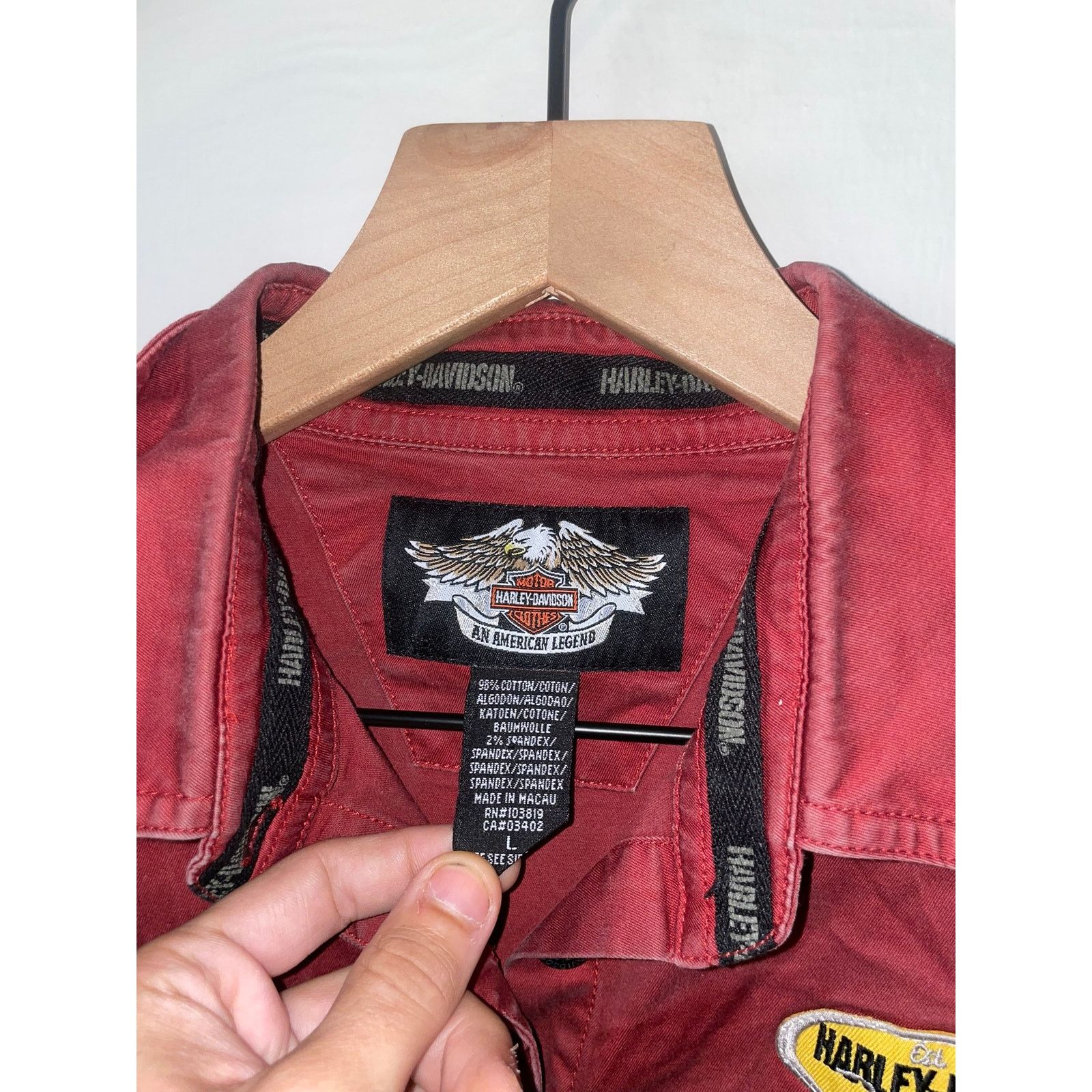Harley Davidson Y2K Women's Harley Davidson Button Motorcycle Top Shirt L Size L / US 10 / IT 46 - 4 Thumbnail
