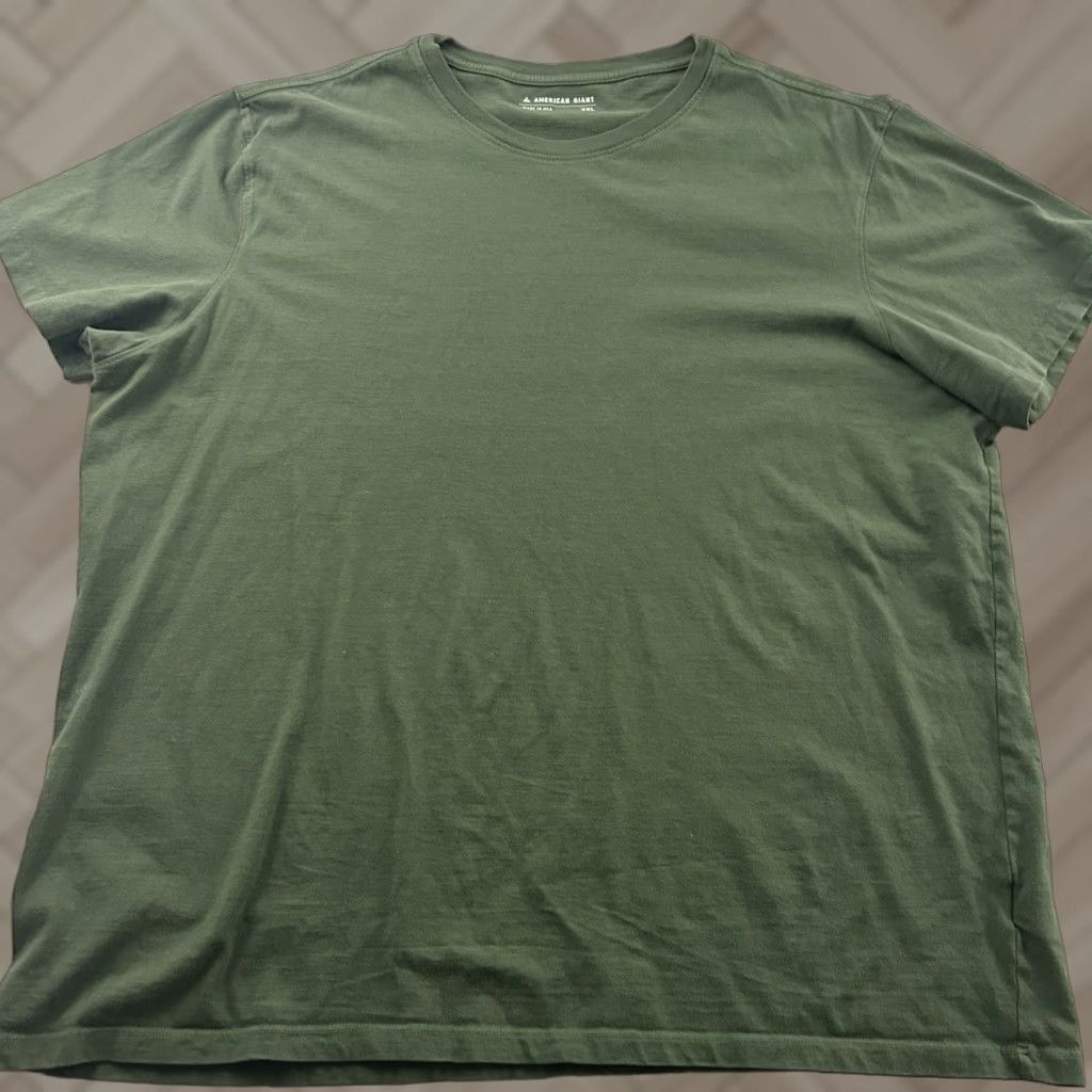 Vintage American Giant Short Sleeve T Shirt Men XXL Green Size US XXL / EU 58 / 5 - 1 Thumbnail