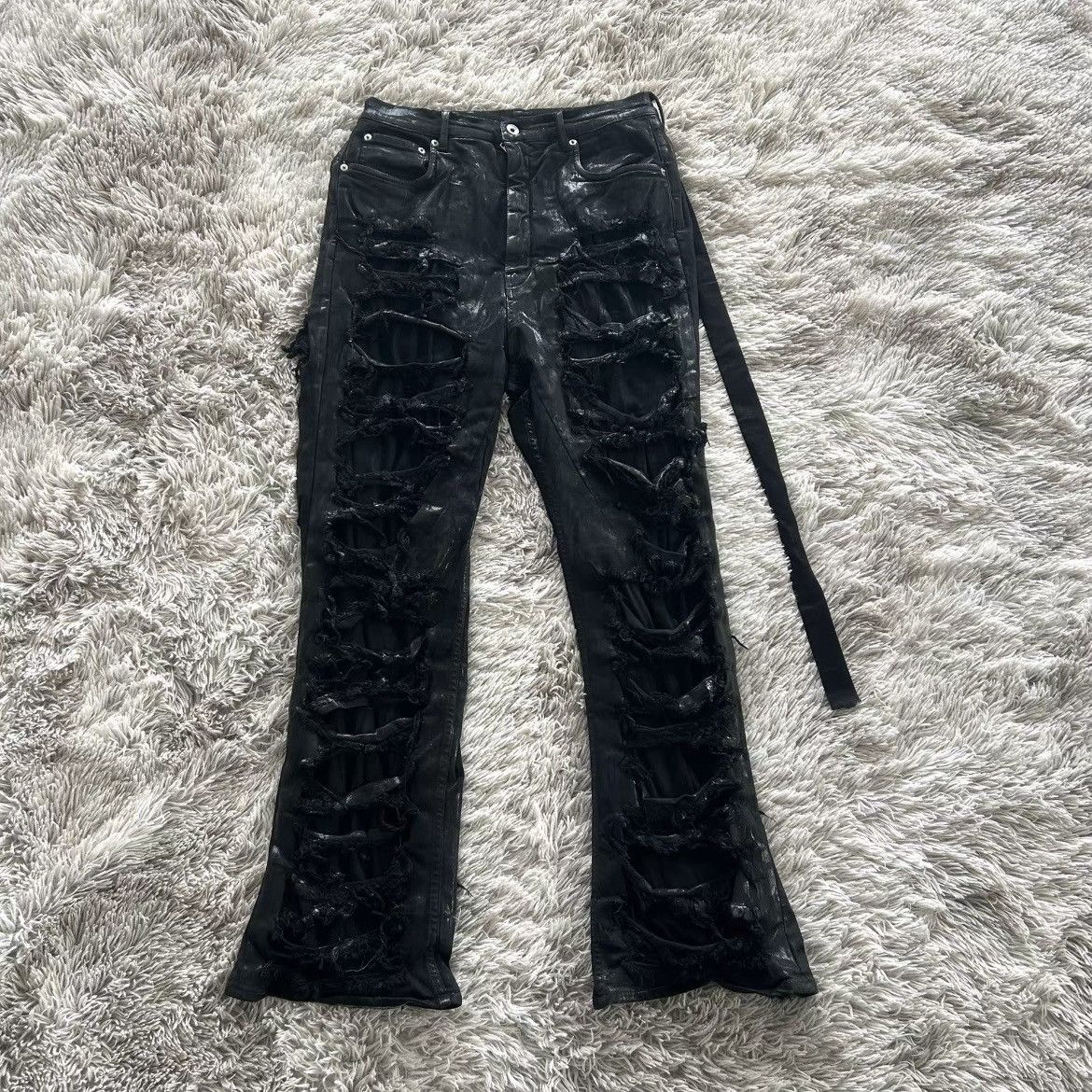 Rick Owens Drkshdw Rick Owens Drkshdw 22FW Geth cut Destroy Denim Size US 32 / EU 48 - 1 Thumbnail