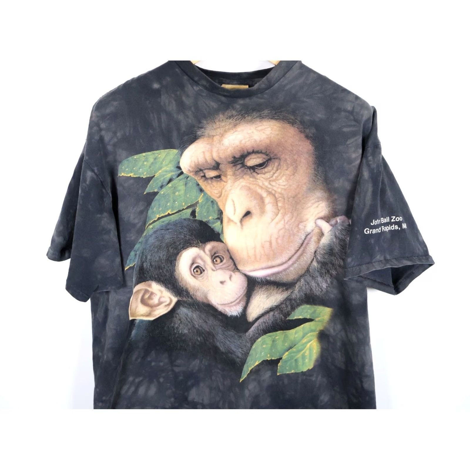 The Mountain VINTAGE The Mountain T-Shirt Adult 2XL Gray Tie Dye Monkey Michigan Zoo Shirt Mens Size US XL / EU 56 / 4 - 4 Thumbnail