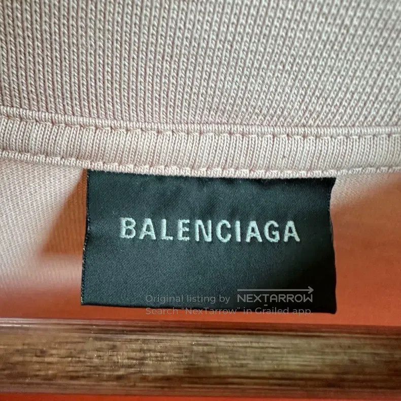 Balenciaga Balenciaga Reversed embroidery pink logo short-sleeved T-s Size US M / EU 48-50 / 2 - 4 Thumbnail