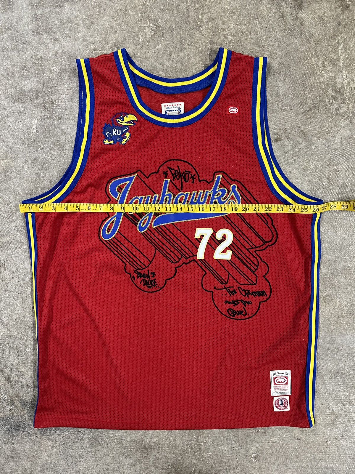 Ecko Unltd. Crazy Y2K Ecko Unltd Kansas City Jayhawks Basketball Jersey Size US XXL / EU 58 / 5 - 16 Thumbnail