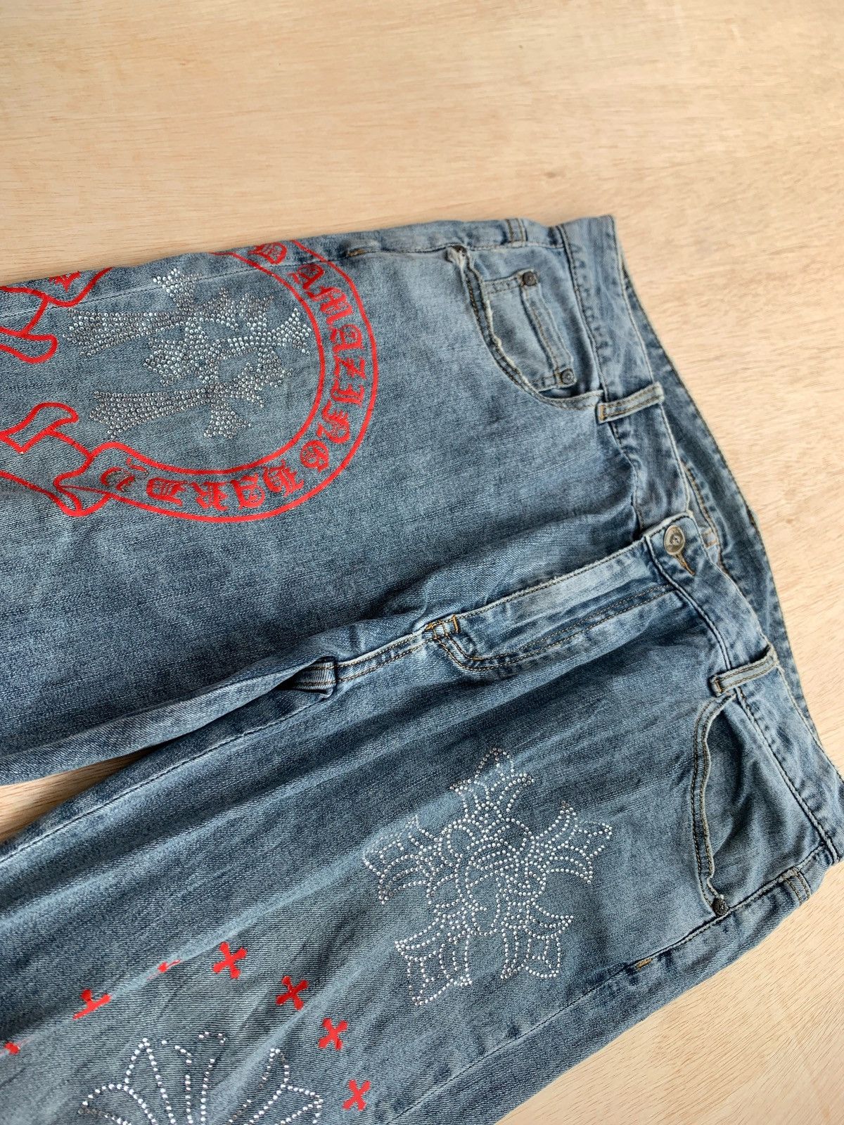 Hysteric Glamour × Japanese Brand Chrome Hearts Style By Hydrogen Design Pants Size US 35 - 6 Thumbnail
