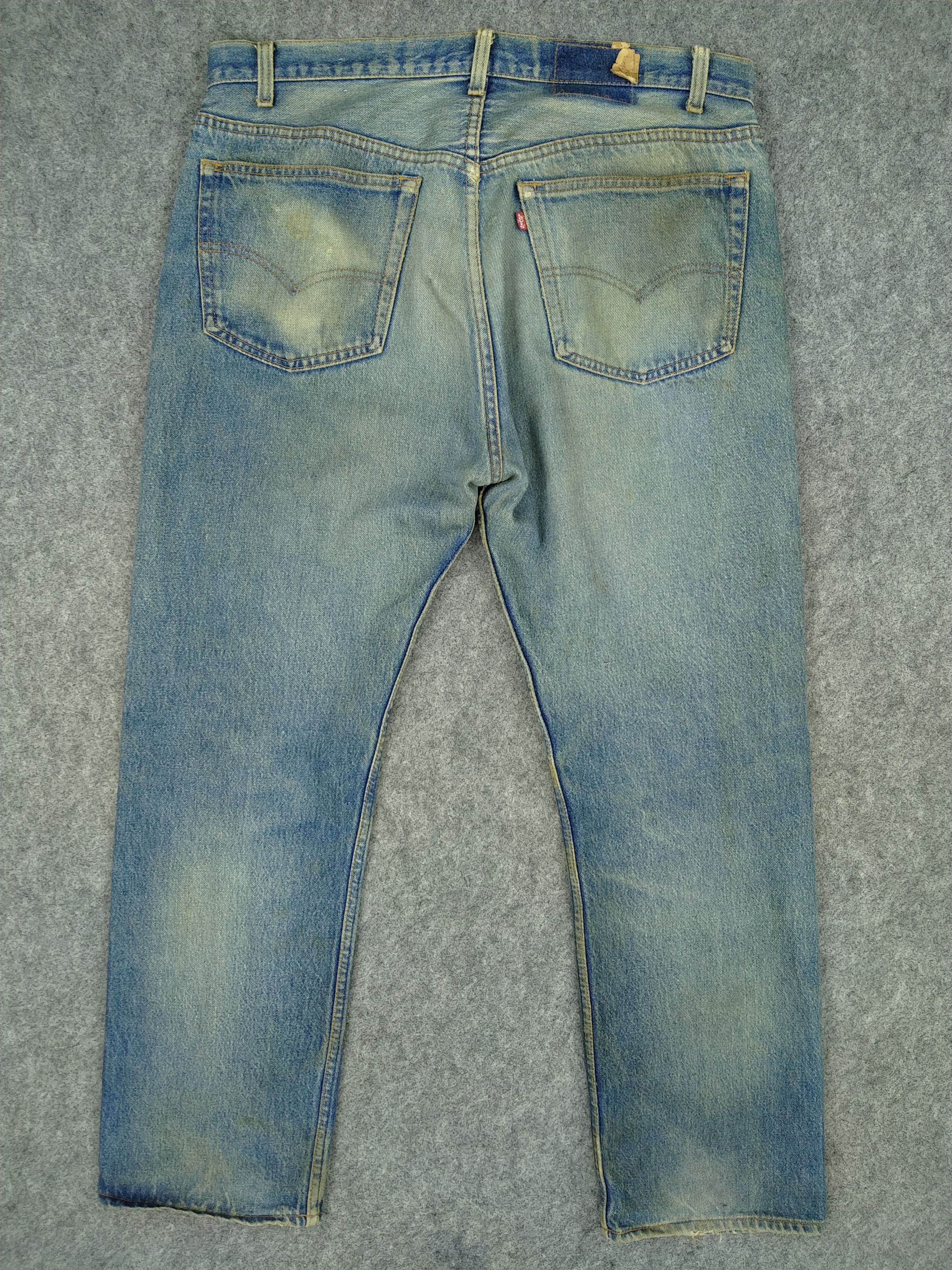 Levi's 80s Rusty Blue Vintage Levi's 501 Denim 36x29.5 -JN680 Size US 36 / EU 52 - 2 Thumbnail