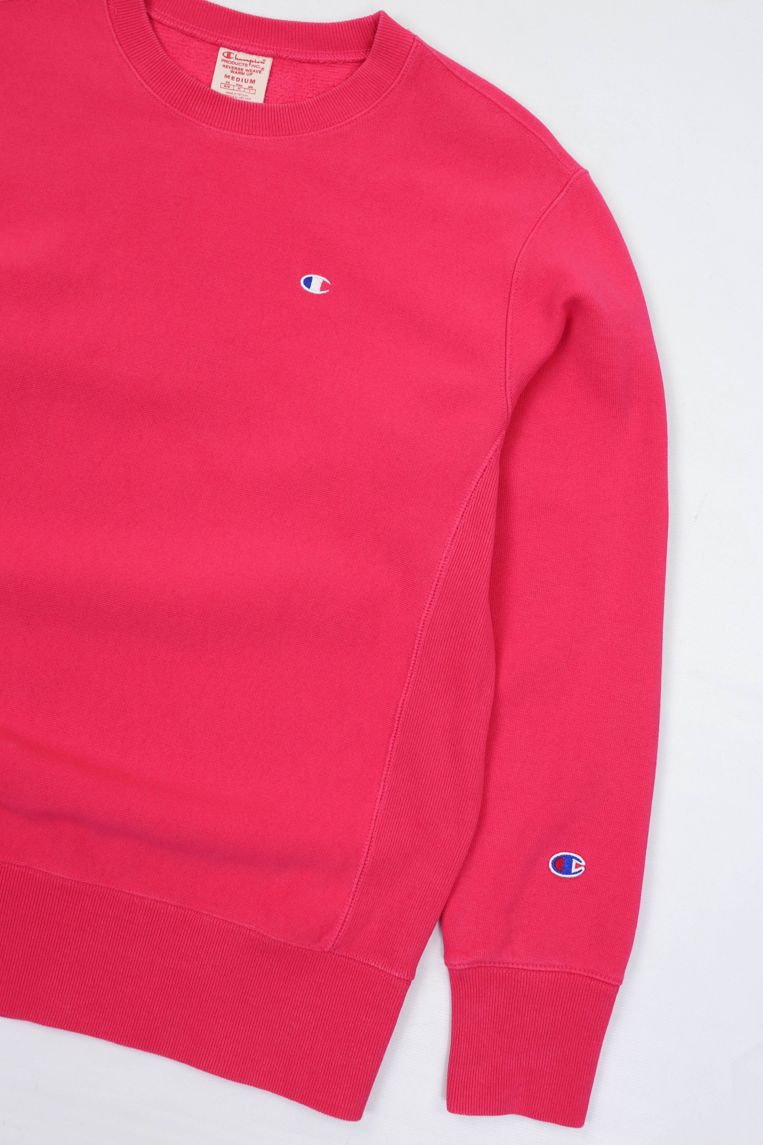 Champion Champion Reverse Weave Warm Up Pink Crewneck Sweatshirt Size M / US 6-8 / IT 42-44 - 5 Thumbnail