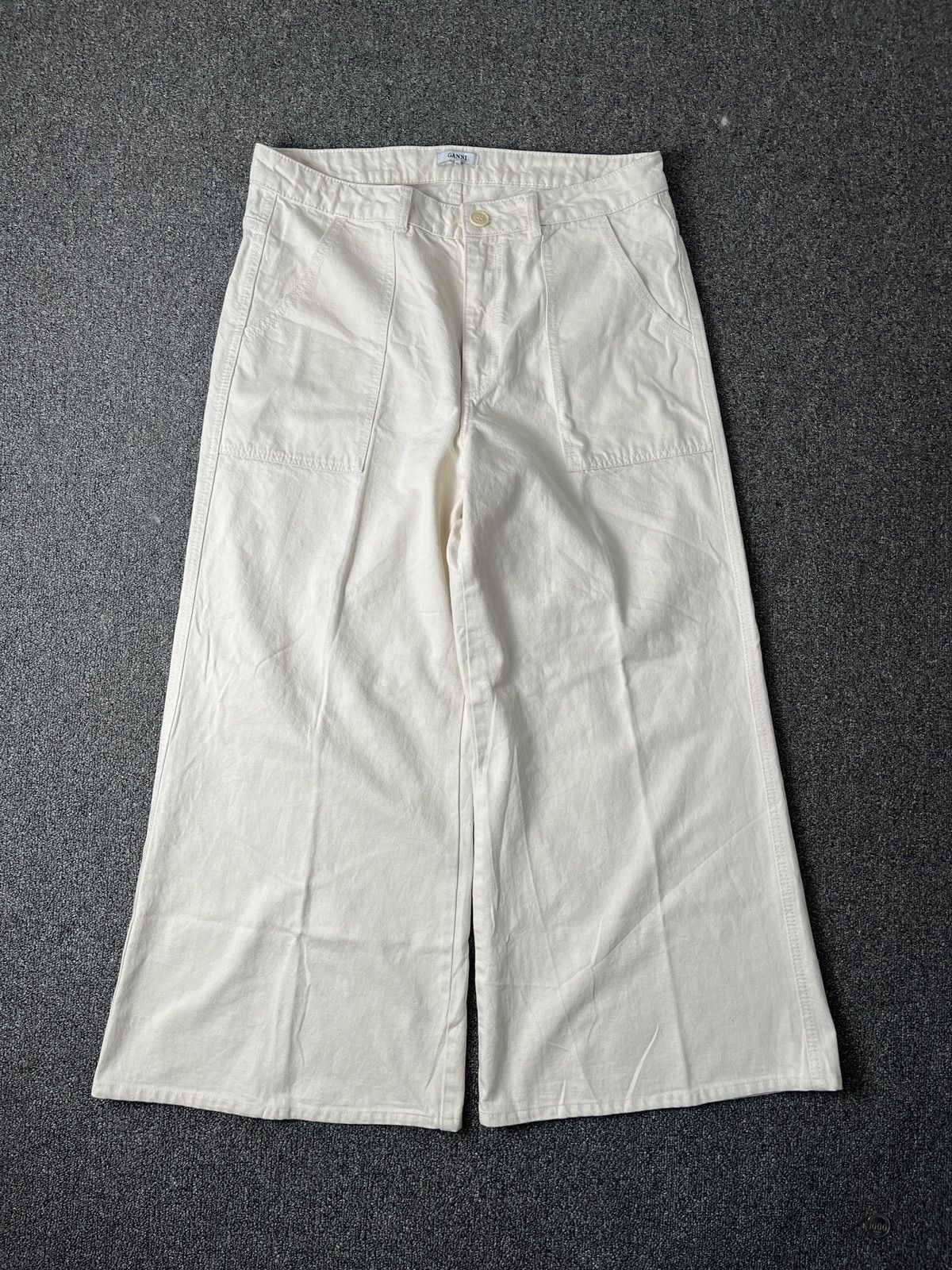 Ganni 2000s Ganni Fatigue True White Denim Size 37" - 1 Thumbnail