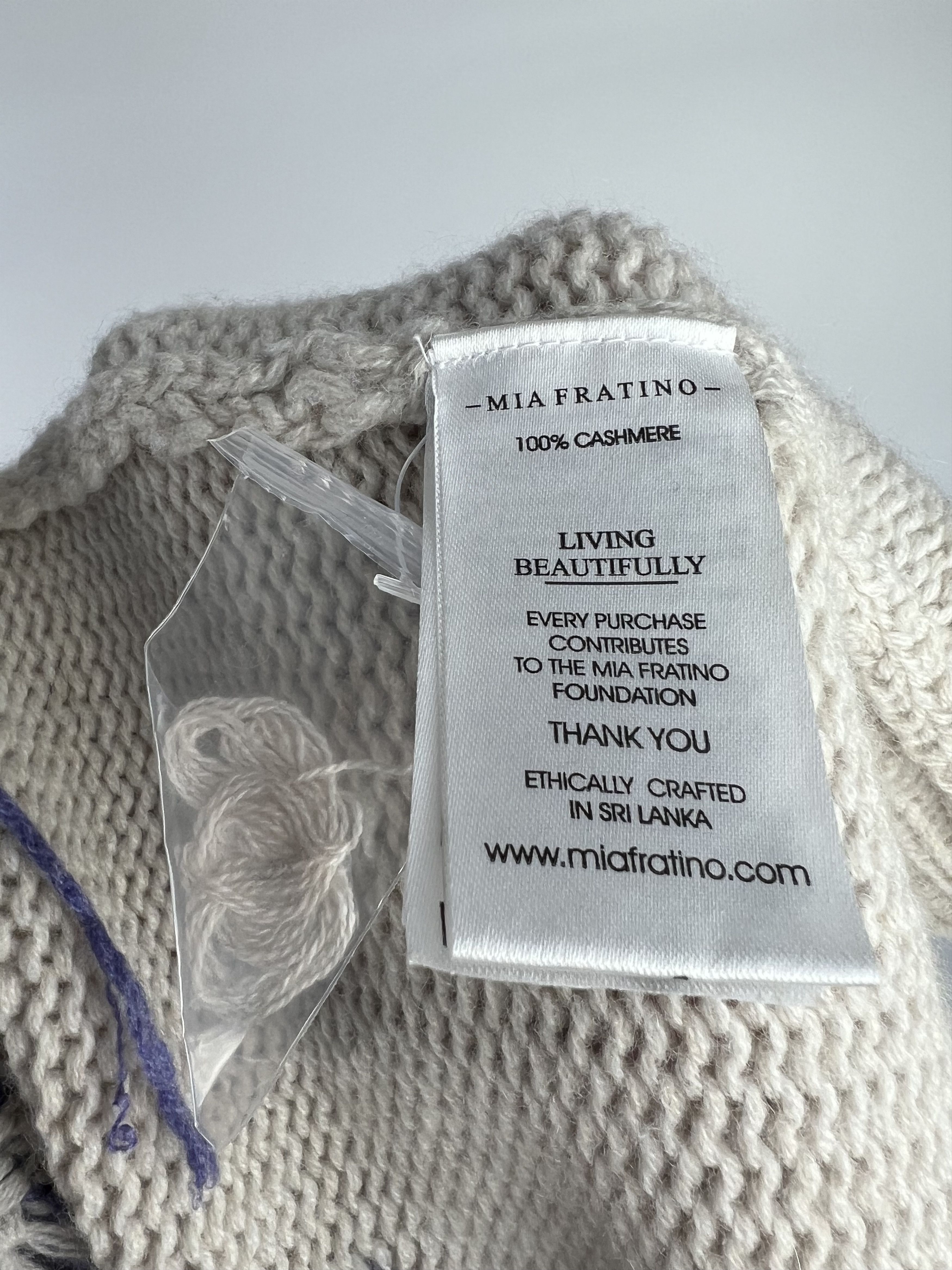 Designer Mia Fratino 100% Cashmere Knit Open Cardigan One Size Size ONE SIZE - 11 Thumbnail