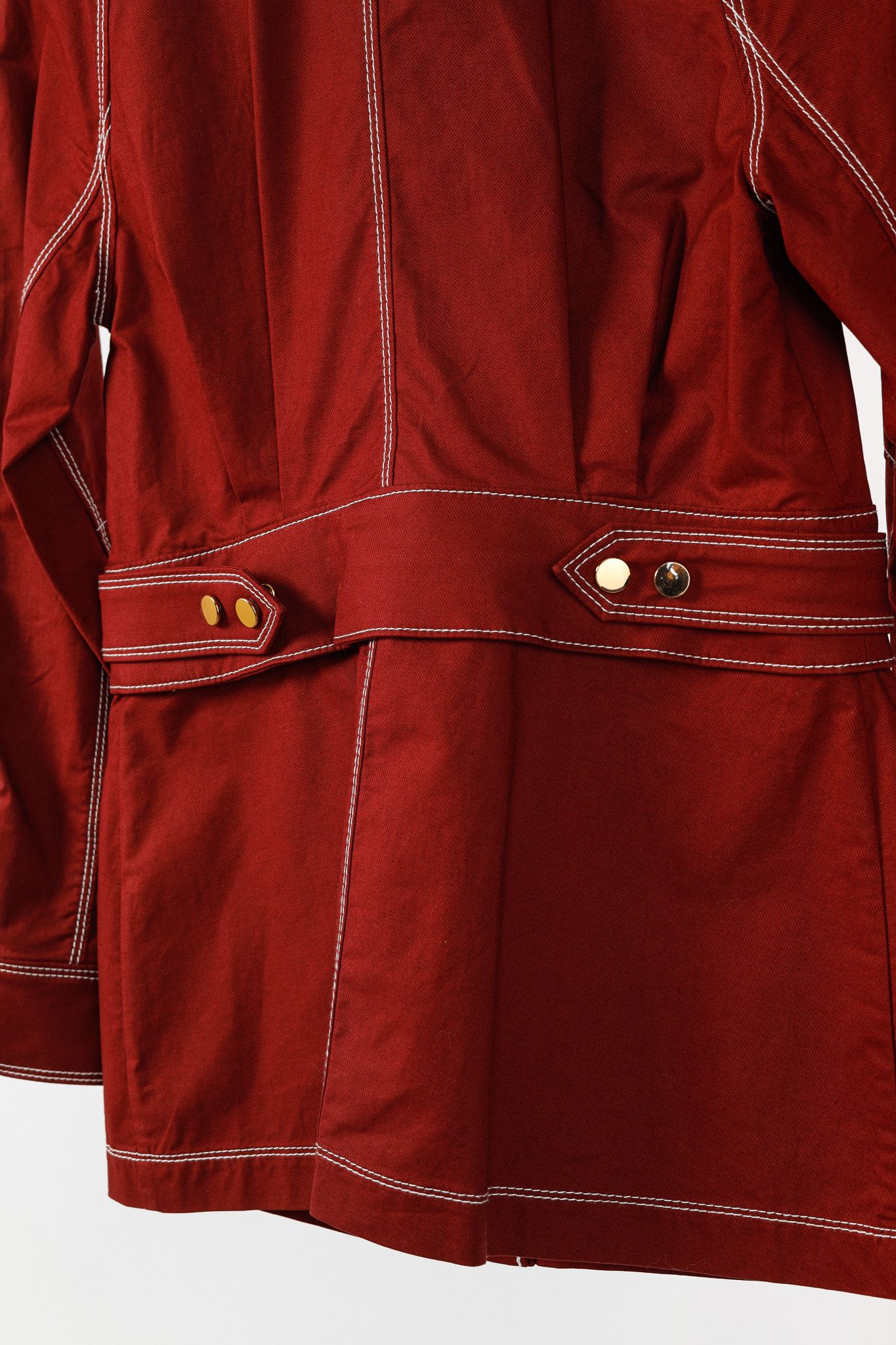 Veronica Beard Veronica Beard Keswick Topstitched Cotton-Twill Jacket Size S / US 4 / IT 40 - 9 Thumbnail