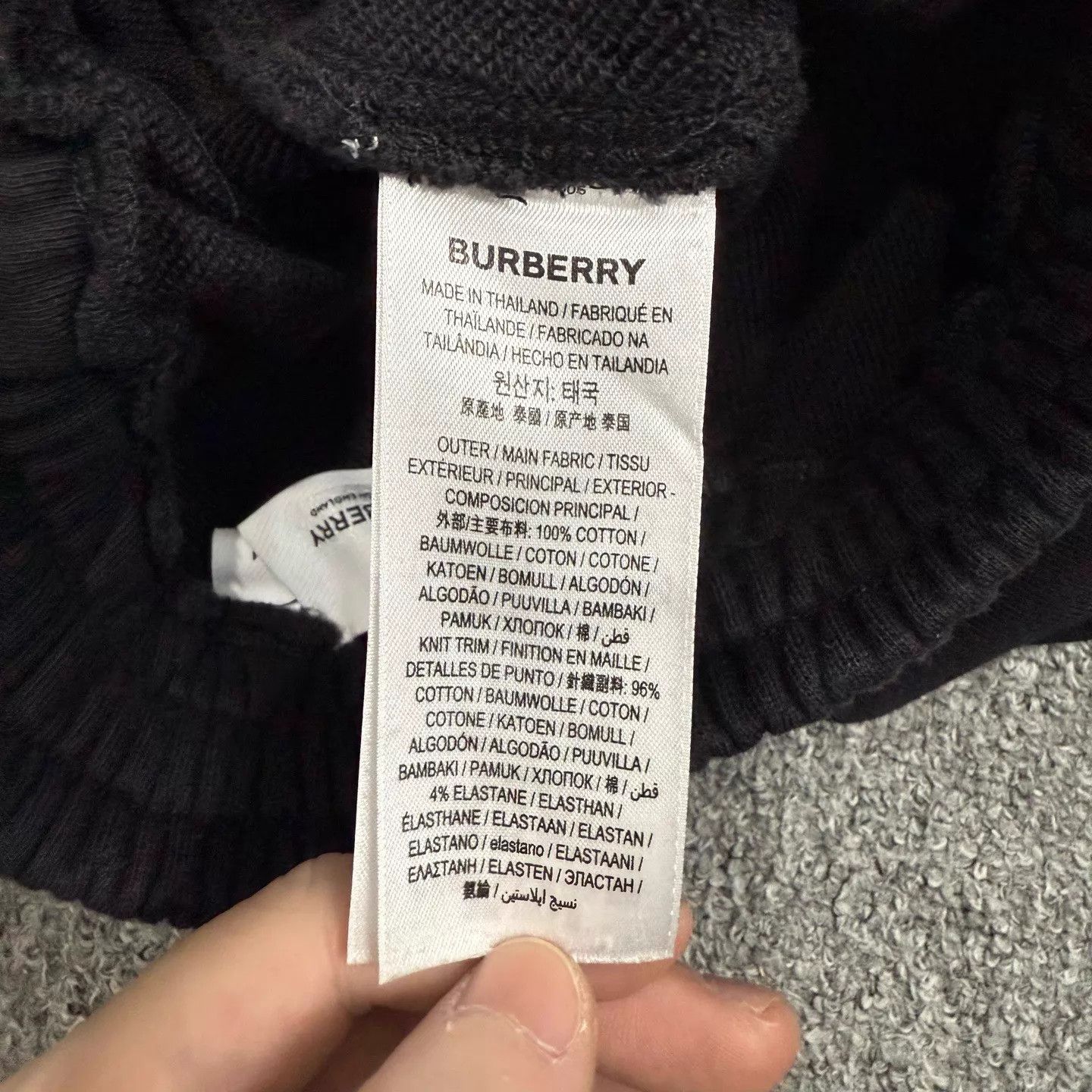 Burberry Burberry Black Back Slogan Logo Casual Pants M 95 New Size US 32 / EU 48 - 4 Thumbnail