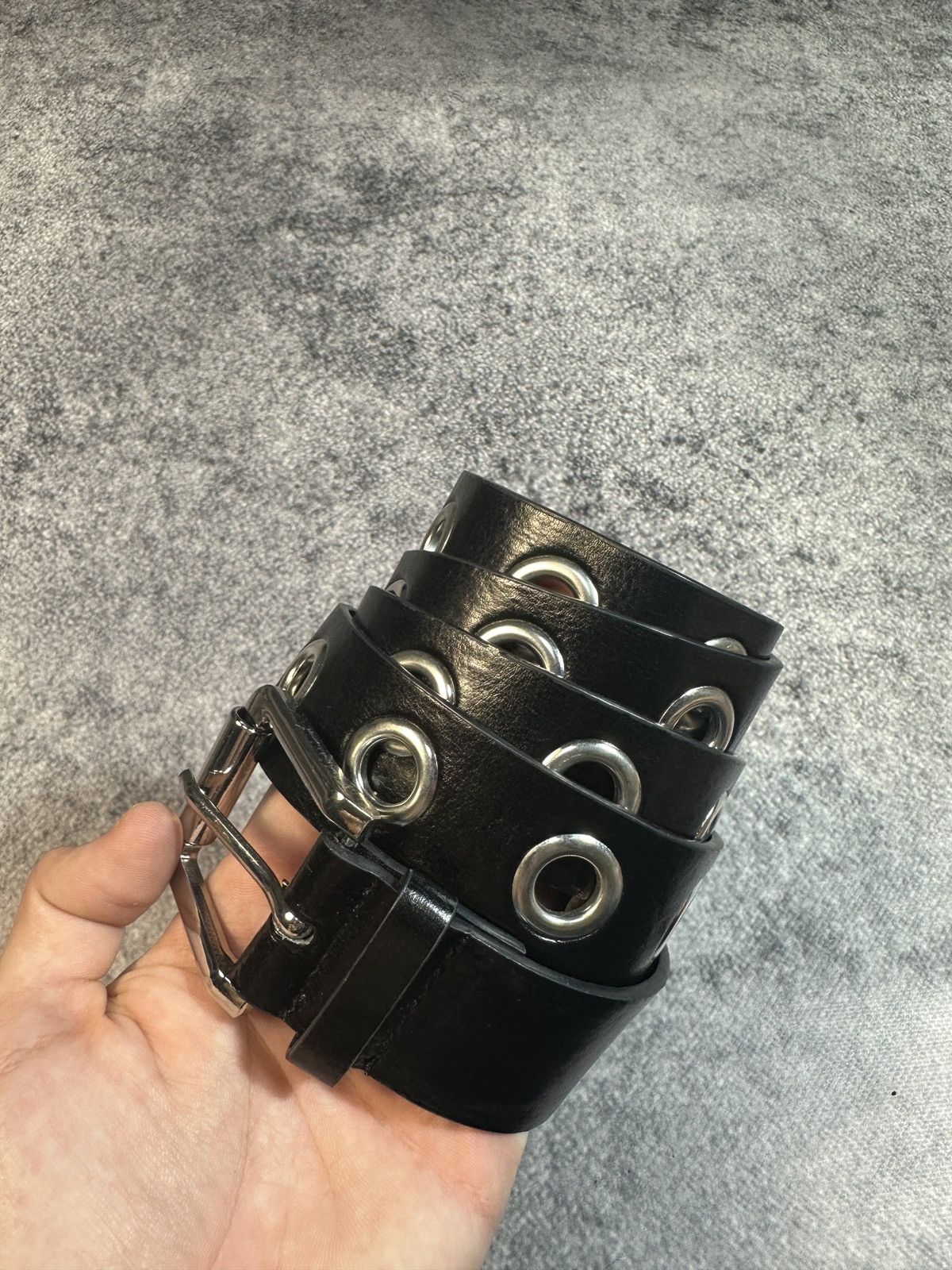 Other Y2K Leather Full Hole Belts Streetwear Opium Style Rare V Size ONE SIZE - 1 Thumbnail