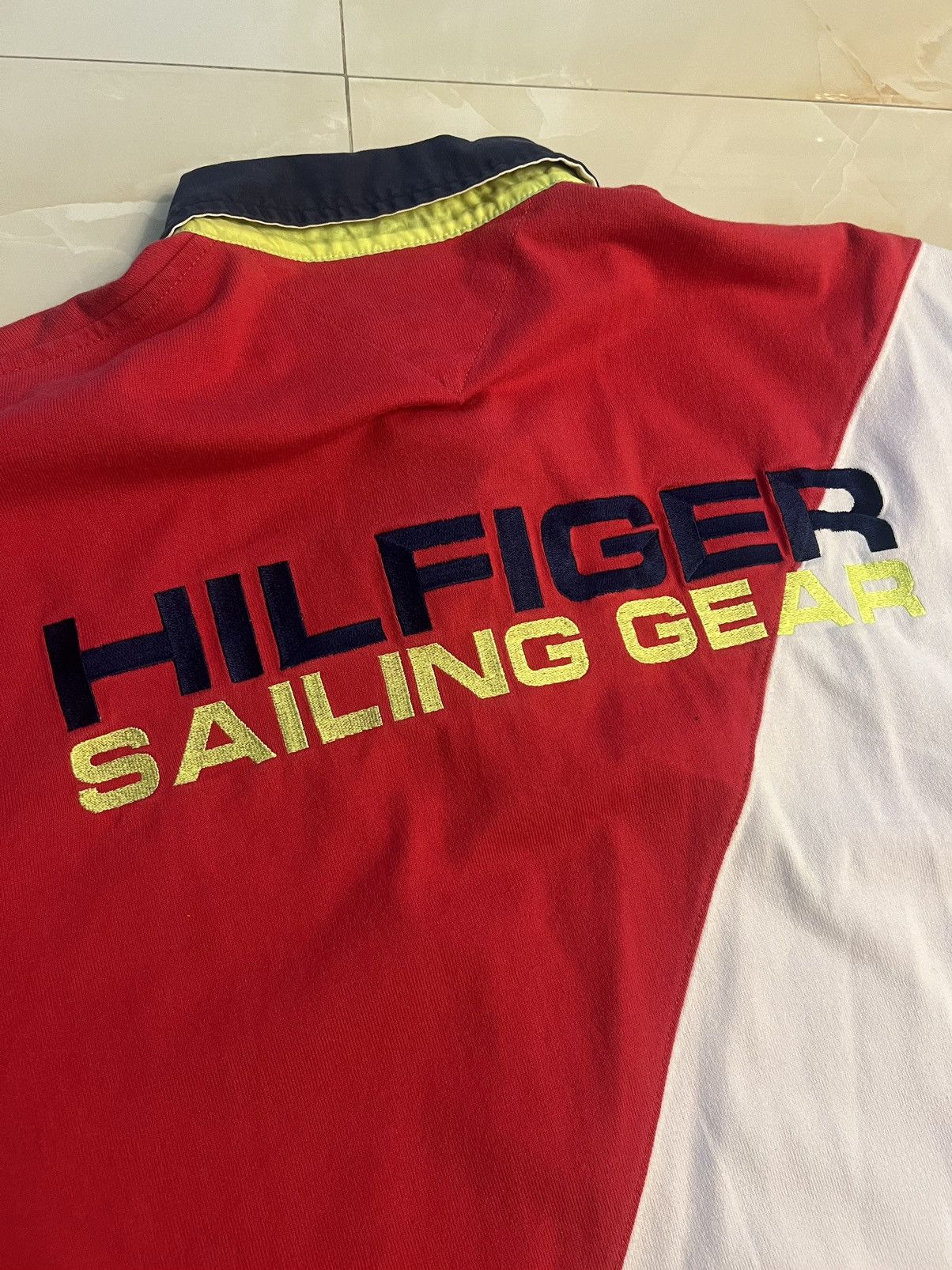 Tommy Hilfiger Vintage 90s Tommy Hilfiger Long-Sleeve Rugby Polo Size US M / EU 48-50 / 2 - 5 Thumbnail