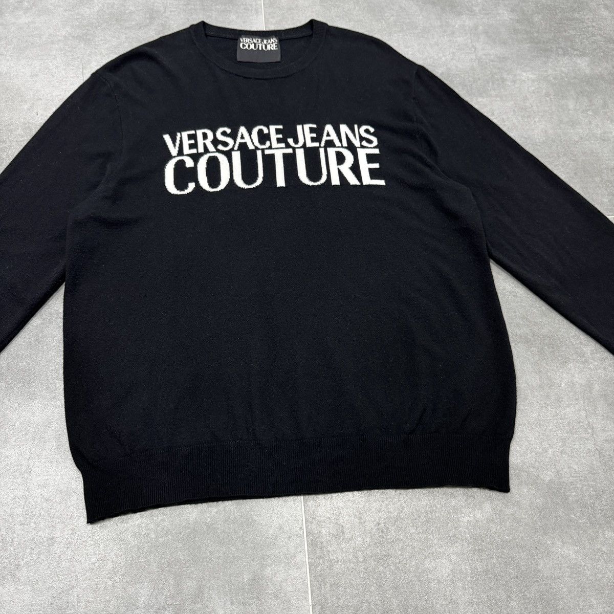 Versace Jeans Couture Versace Jeans Couture Big Logo Wool Sweater Size XL Men Size US XL / EU 56 / 4 - 6 Thumbnail