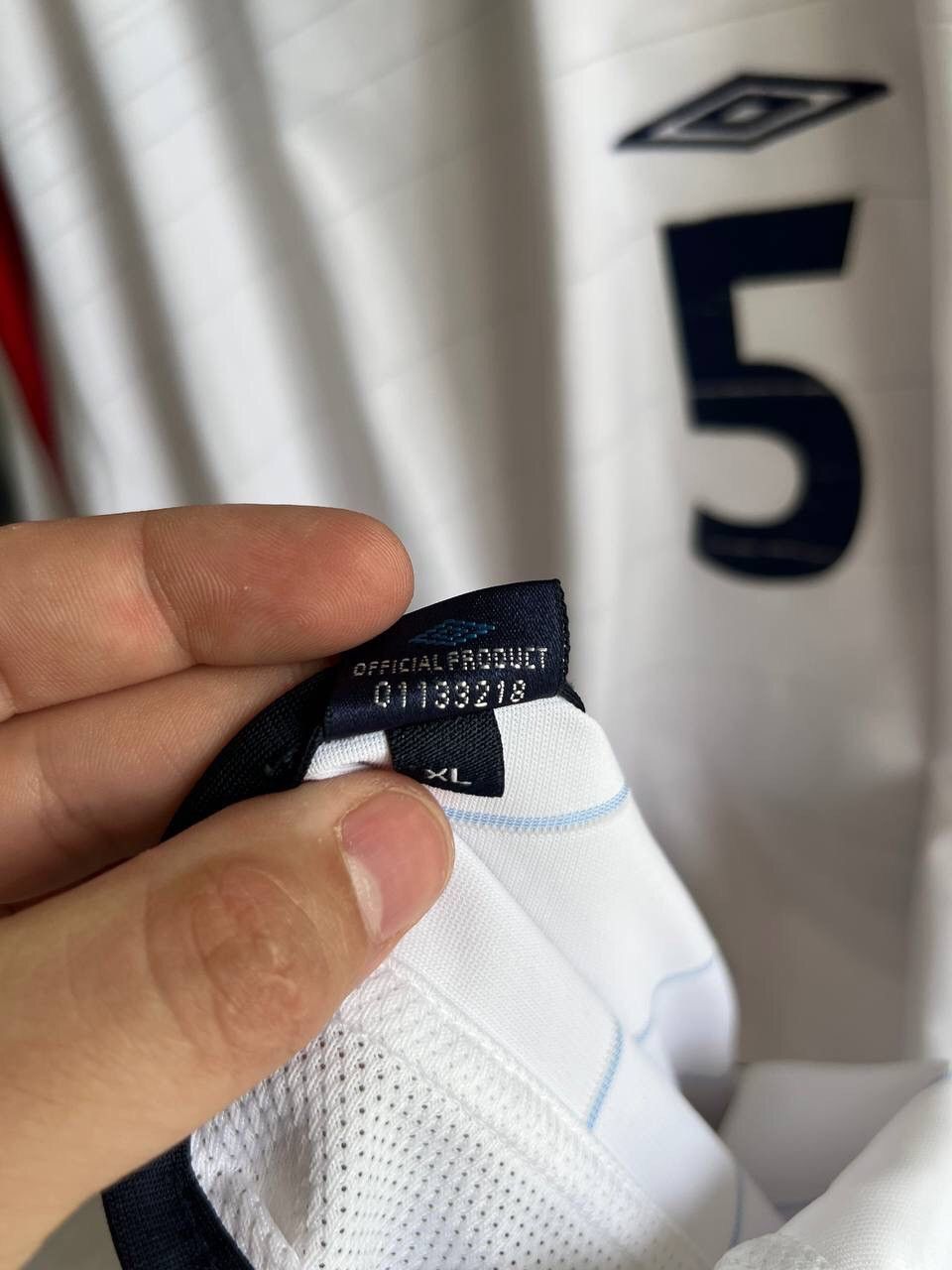 Umbro × Vintage Umbro England 2003 2005 Terry #5 Long Sleeve Jersey Size US L / EU 52-54 / 3 - 15 Thumbnail
