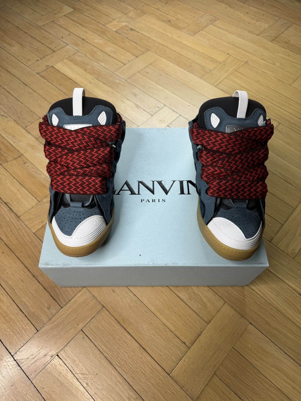 Lanvin LANVIN CURB MULTICOLOR SNEAKERS Size US 9 / EU 42 - 4 Thumbnail