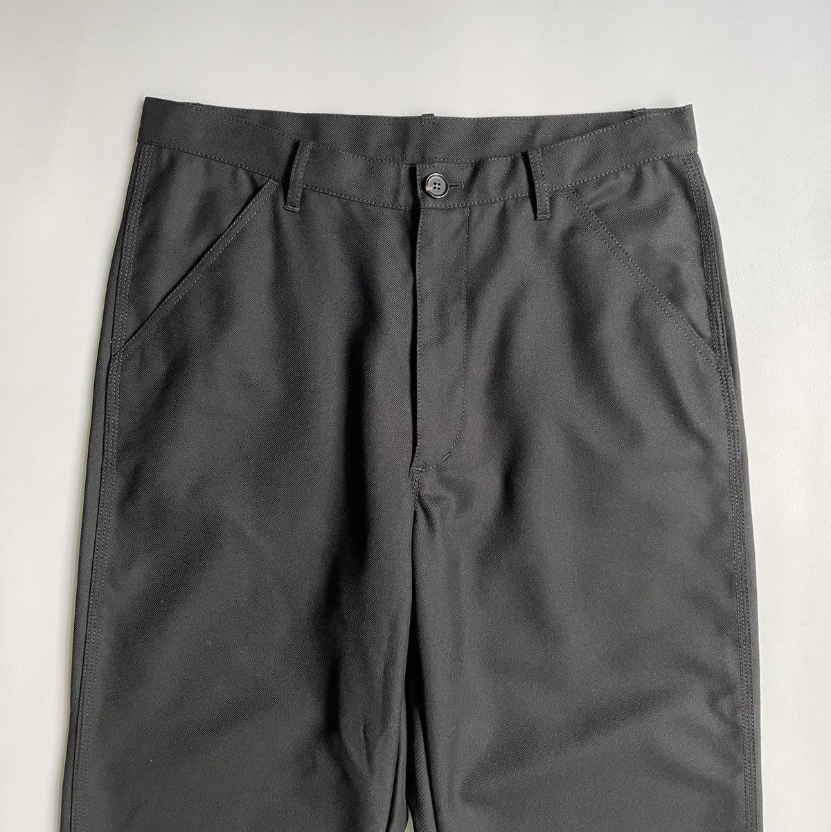 Comme des Garcons Black Twill Wool Utility Trousers Size US 34 / EU 50 - 2 Thumbnail
