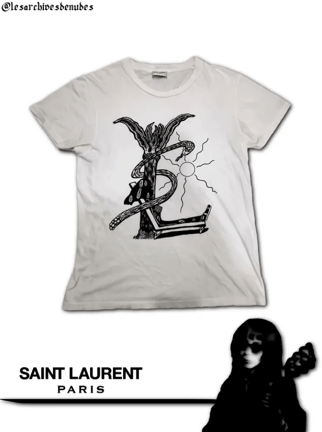 Saint Laurent Paris Saint Laurent Paris Hedi Slimane 2015 "YSL" shirt Size US XS / EU 42 / 0 - 1 Thumbnail