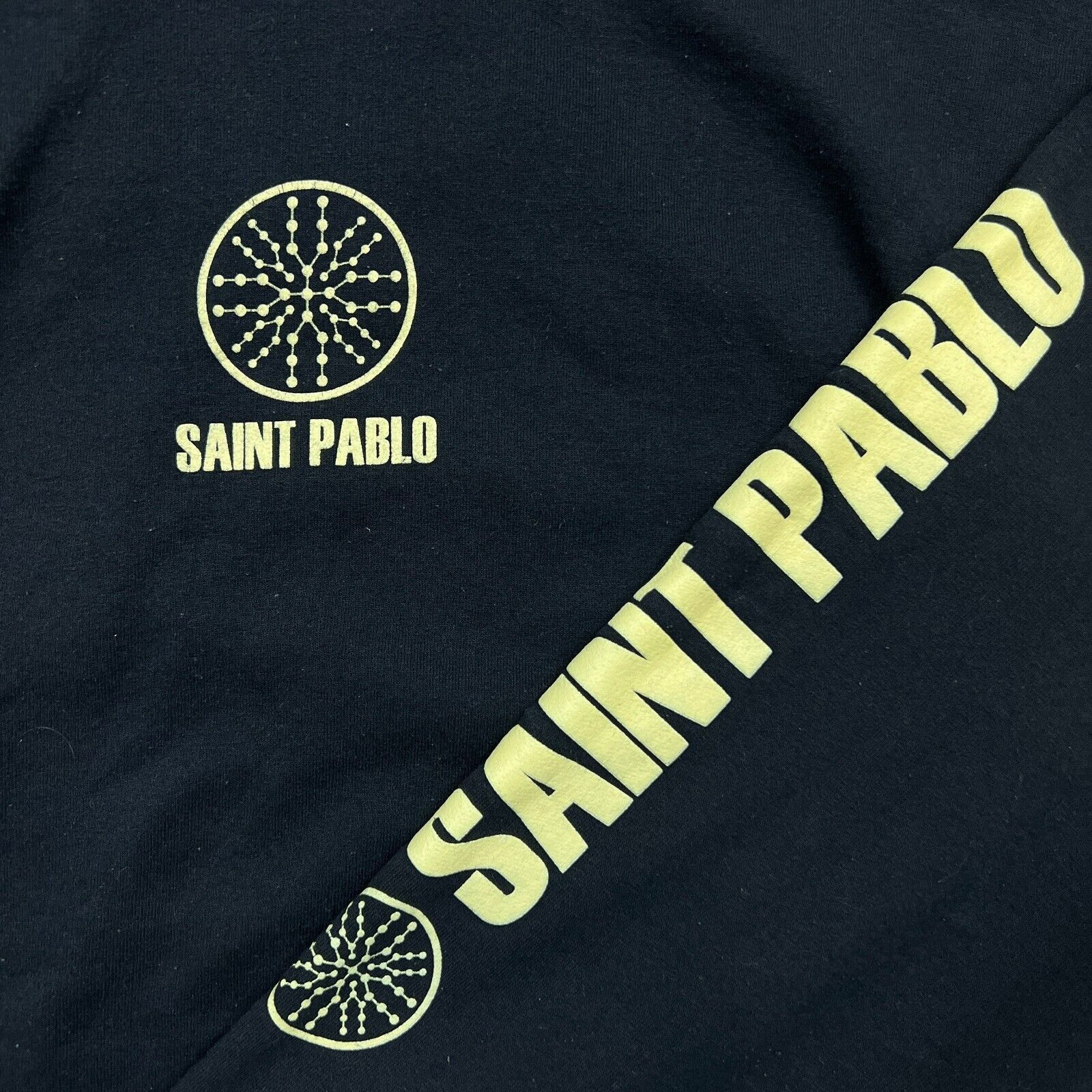 Band Tees × Kanye West × Rap Tees 2016 Kanye West Hoodie Medium Saint Pablo Tour Rap Hooded Size US M / EU 48-50 / 2 - 2 Thumbnail