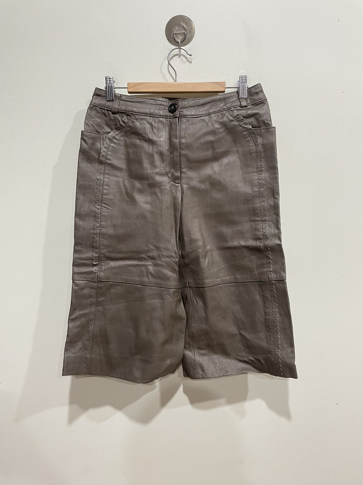 Hiroko Koshino Homme Hiroko BIS Pigskin Shorts Size 29" - 1 Thumbnail