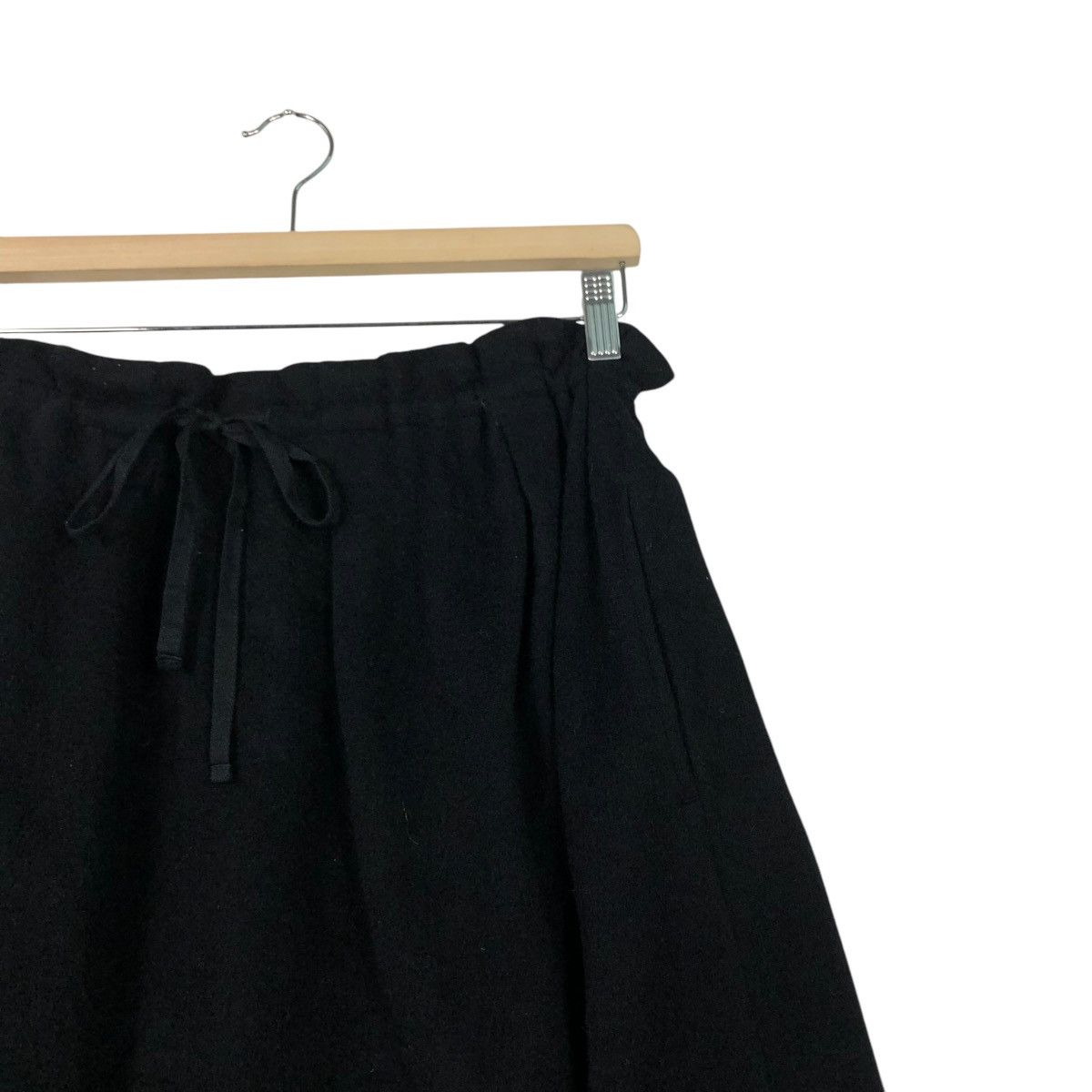 Yohji Yamamoto 🔥RICH BLACK VINTAGE SHORT SKIRT WOOL YOHJI YAMAMOTO Size 30" / US 8 / IT 44 - 7 Thumbnail