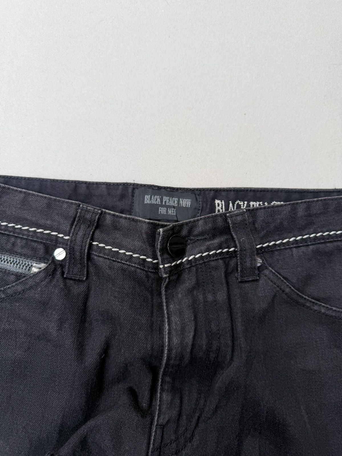 Japanese Brand Black Peace Now for Men Lace up flare jeans Size US 30 / EU 46 - 4 Thumbnail