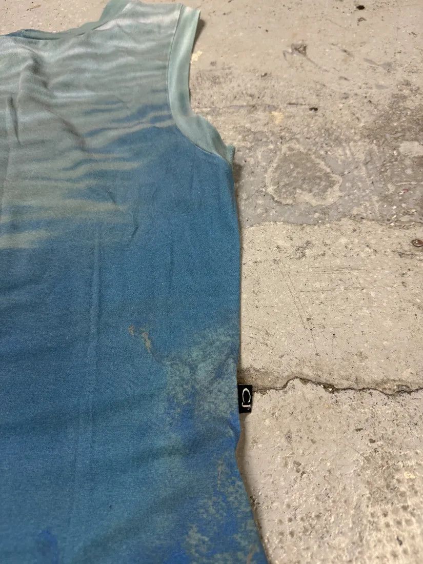 Designer × Roberto Cavalli × Vintage SS1998 Cavalli Blue Coral Ocean Dress Size M / US 6-8 / IT 42-44 - 4 Thumbnail