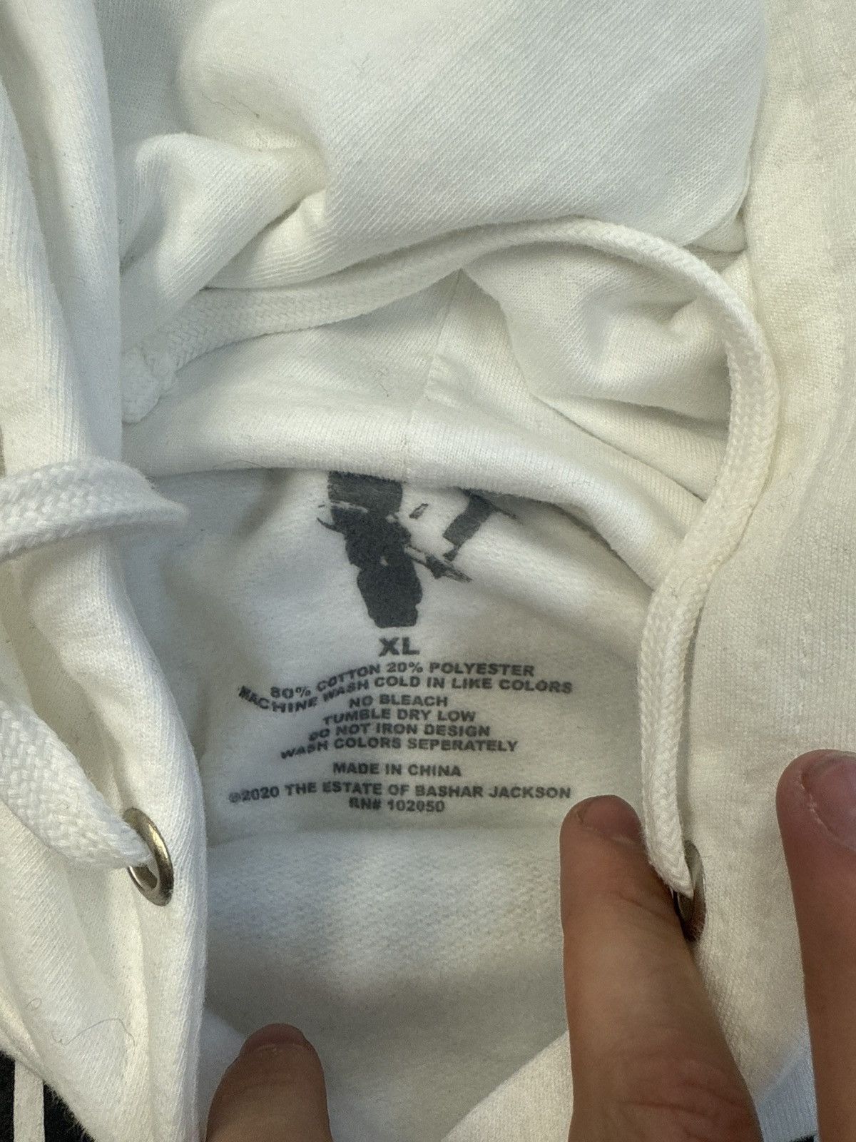 Vlone Vlone pop smoke the woo hooded sweatshirt extra large white Size US XL / EU 56 / 4 - 3 Thumbnail