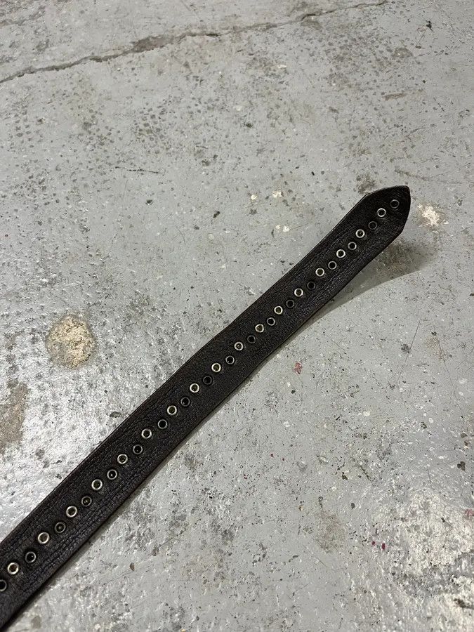Designer × Vintage 2000s Nanni Studded Brown Leather Belt Size ONE SIZE - 9 Thumbnail