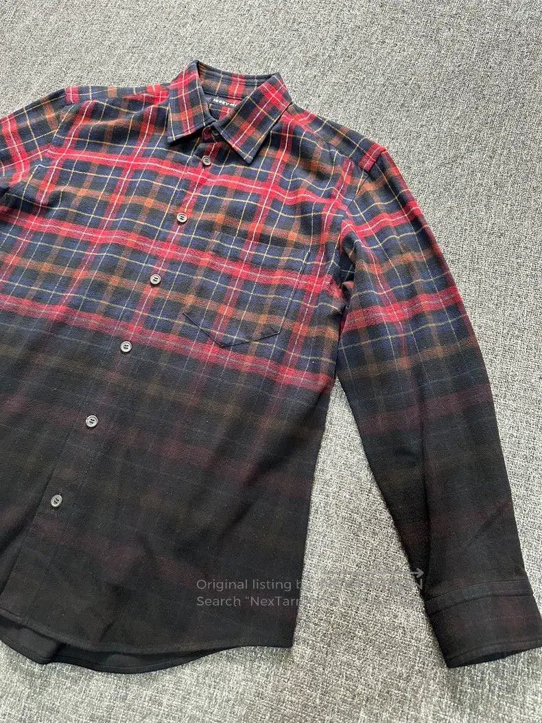 Issey Miyake Issey Miyake Plaid Gradient Shirt Size S / US 4 / IT 40 - 2 Thumbnail