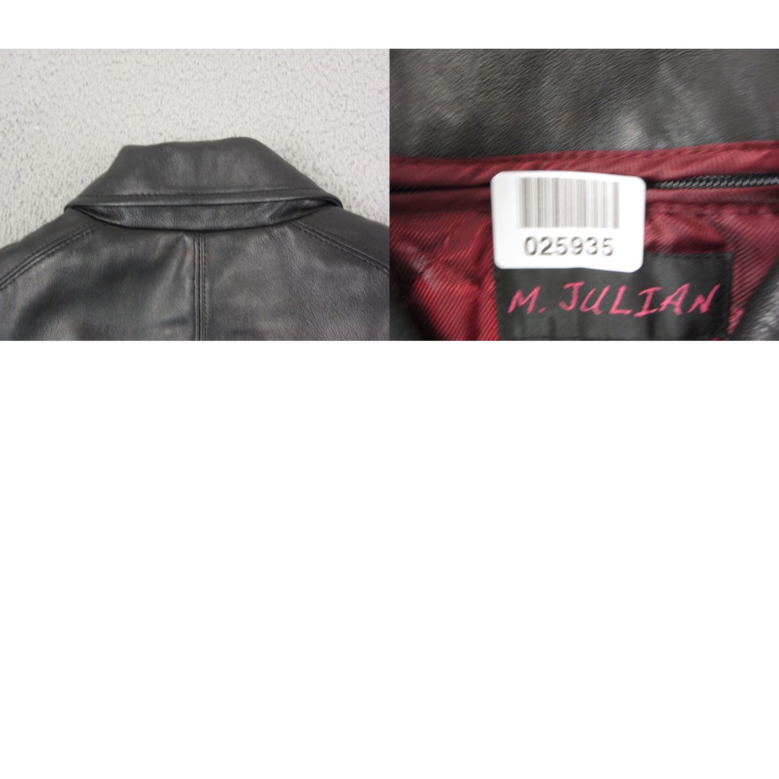 Vintage VINTAGE M. Julian Leather Jacket Mens L Black Bomber Zip 90s Thinsulate Full Zip Jacket Coat Winter Spring Fall Distressed? Size US L / EU 52-54 / 3 - 9 Thumbnail