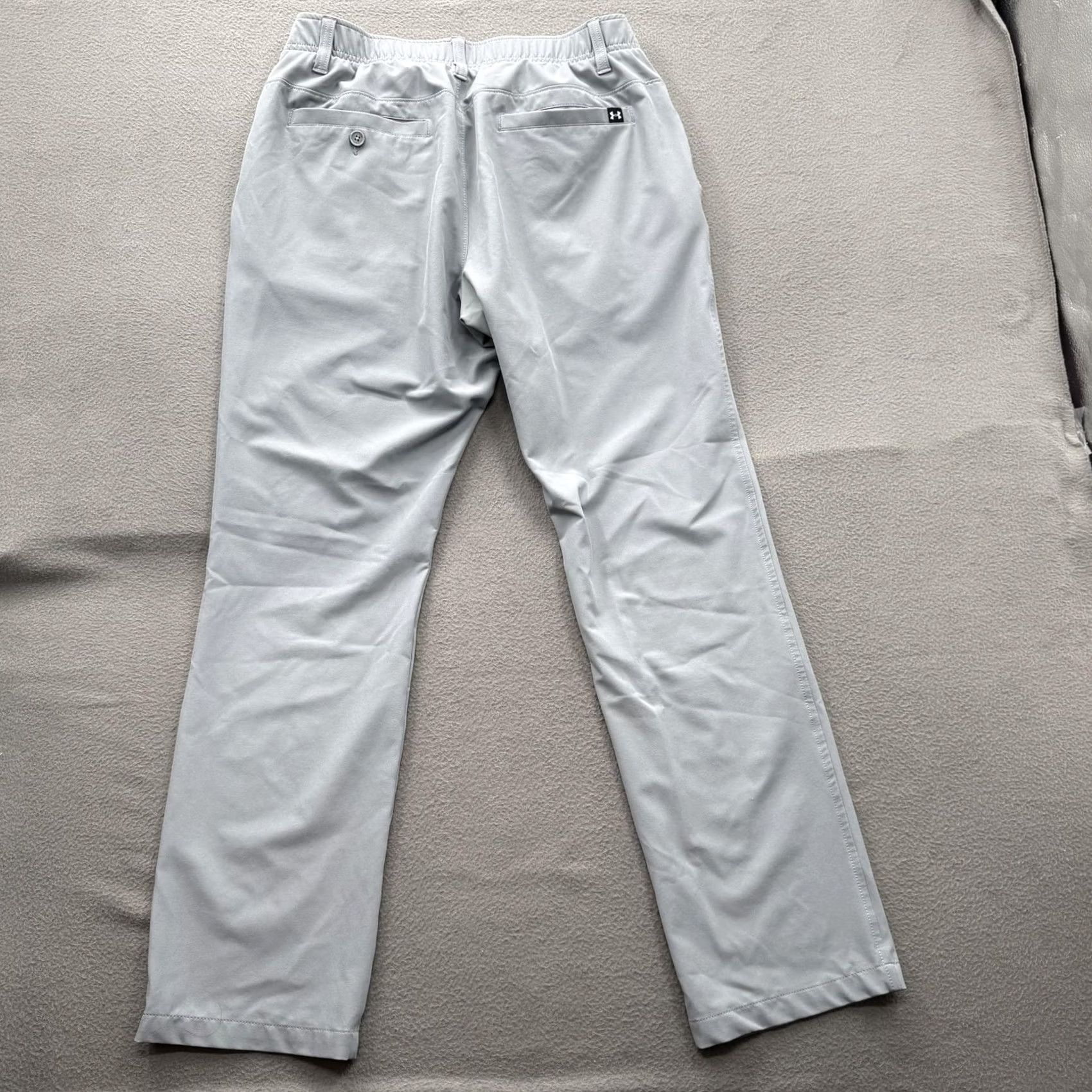 Under Armour Under Armour Mens 34x30 Gray Elastic Waist Golf Chino Pants Shirt? Size US 34 / EU 50 - 2 Thumbnail