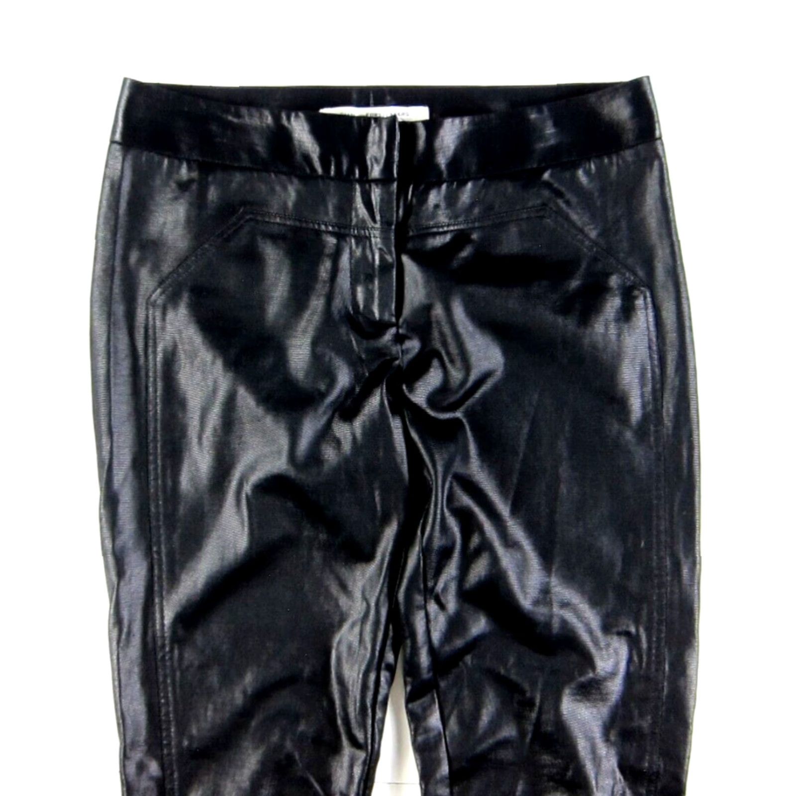 Diane von Furstenberg VINTAGE Diane von Furstenberg Black Cotton Stretch Shimmery Slim Pant Woman 4 Size 27" / US 4 / IT 40 - 4 Thumbnail