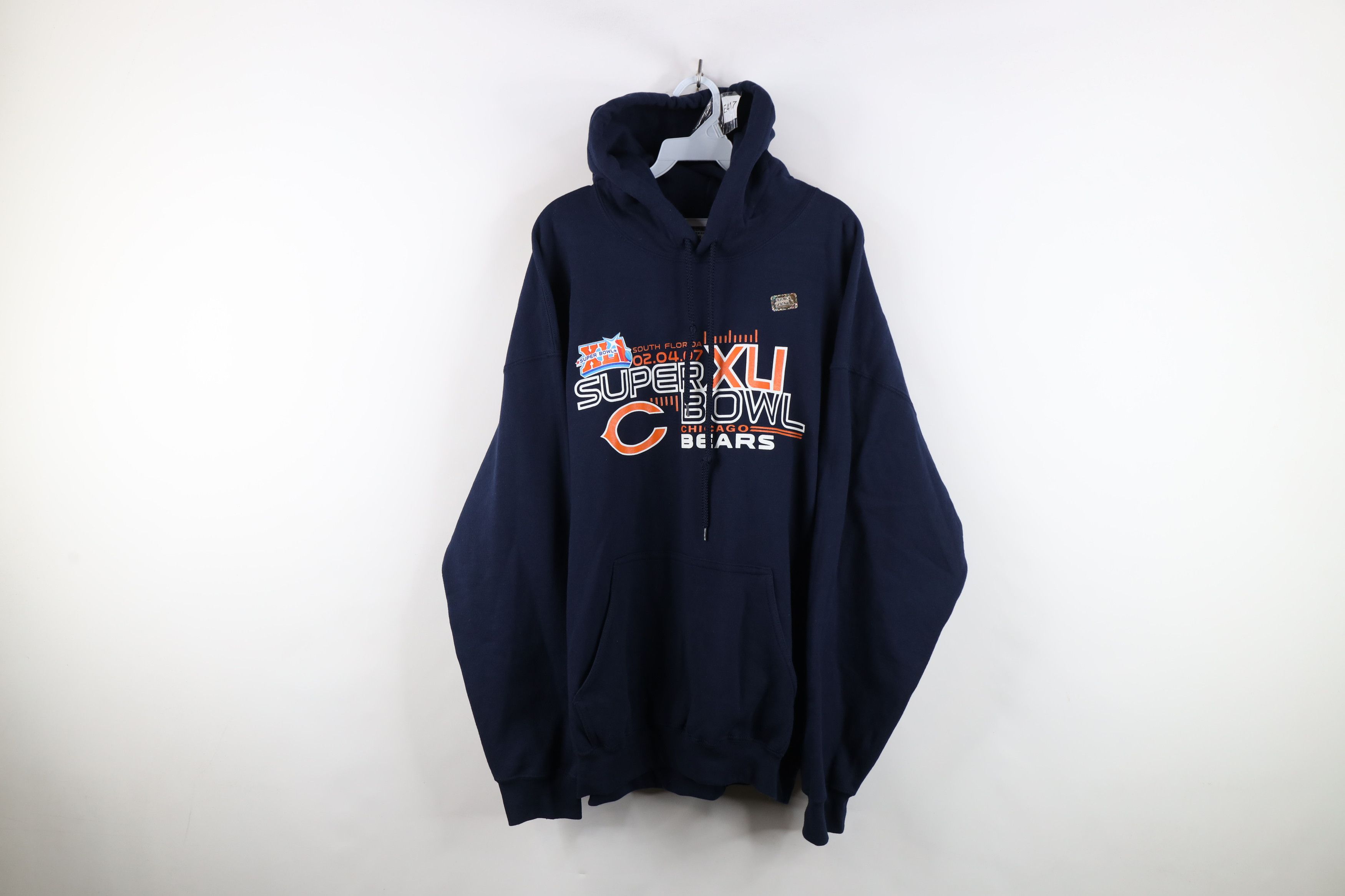 Vintage Deadstock Vintage Y2K XLI Chicago Bears Football Hoodie Blue Size US XL / EU 56 / 4 - 1 Thumbnail