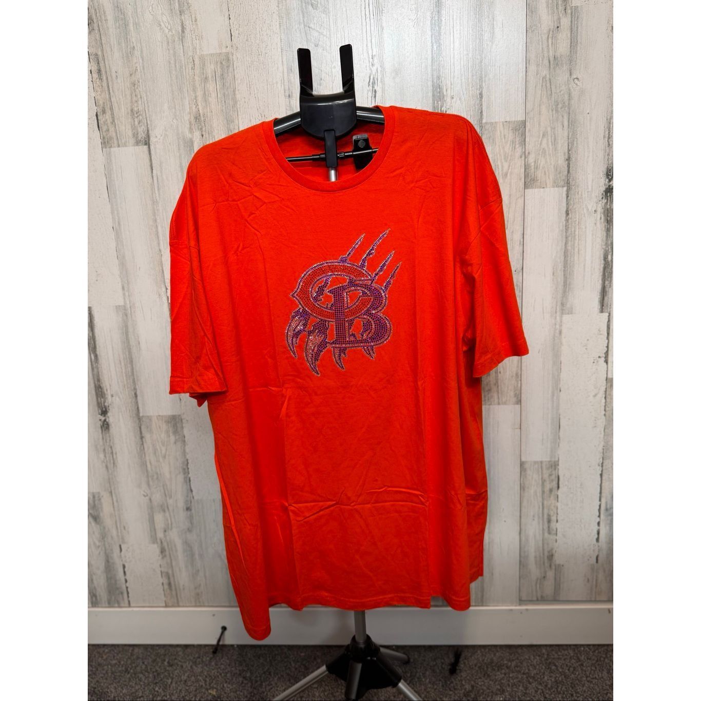 Other DXL 4XL Orange Rhinestone Graphic Tee Big & Tall Short Sleev Size US XXL / EU 58 / 5 - 2 Thumbnail