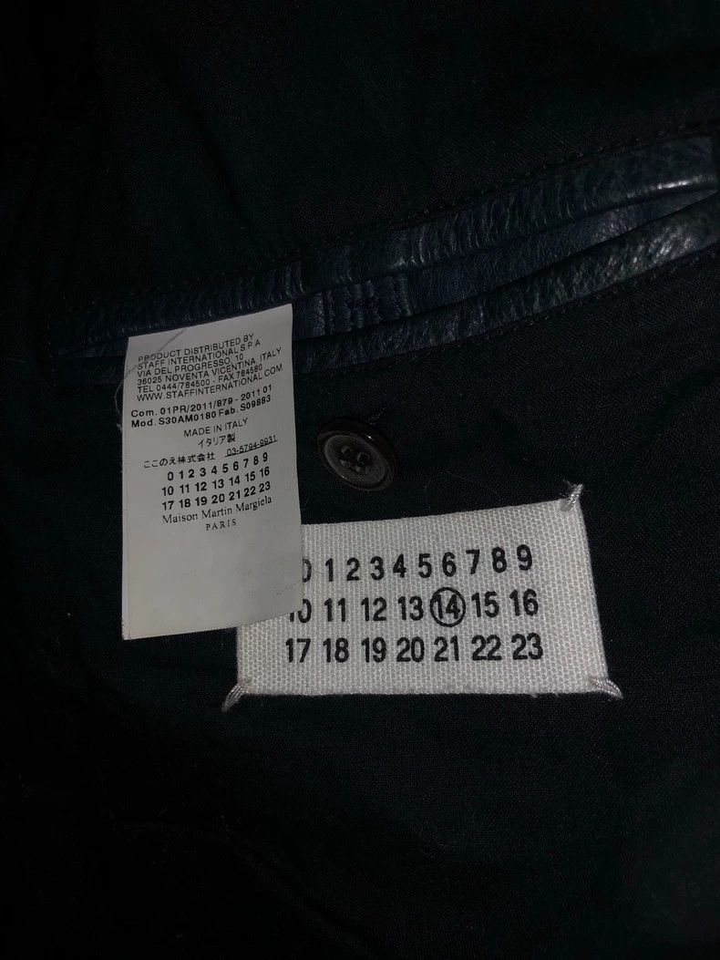 Maison Margiela Maison Margiela Classic leather jacket, leather jacket 2502 Size US M / EU 48-50 / 2 - 6 Thumbnail