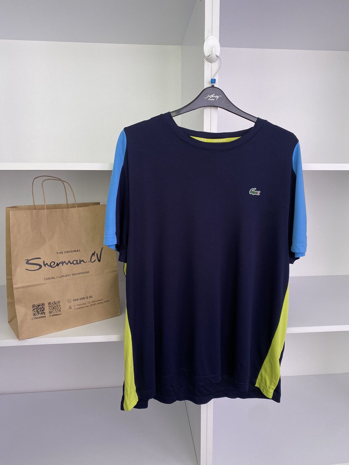 Lacoste × Vintage Vintage Lacoste Men's Crocodile Print T-Shirt Size US XXL / EU 58 / 5 - 4 Thumbnail