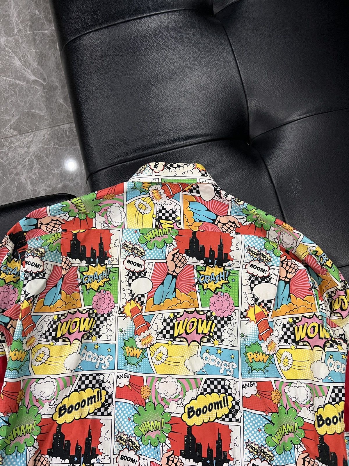 Comme des Garcons SHIRT Comme des Garçons SHIRT Comic Print Patchwork Shirt Size US M / EU 48-50 / 2 - 7 Thumbnail